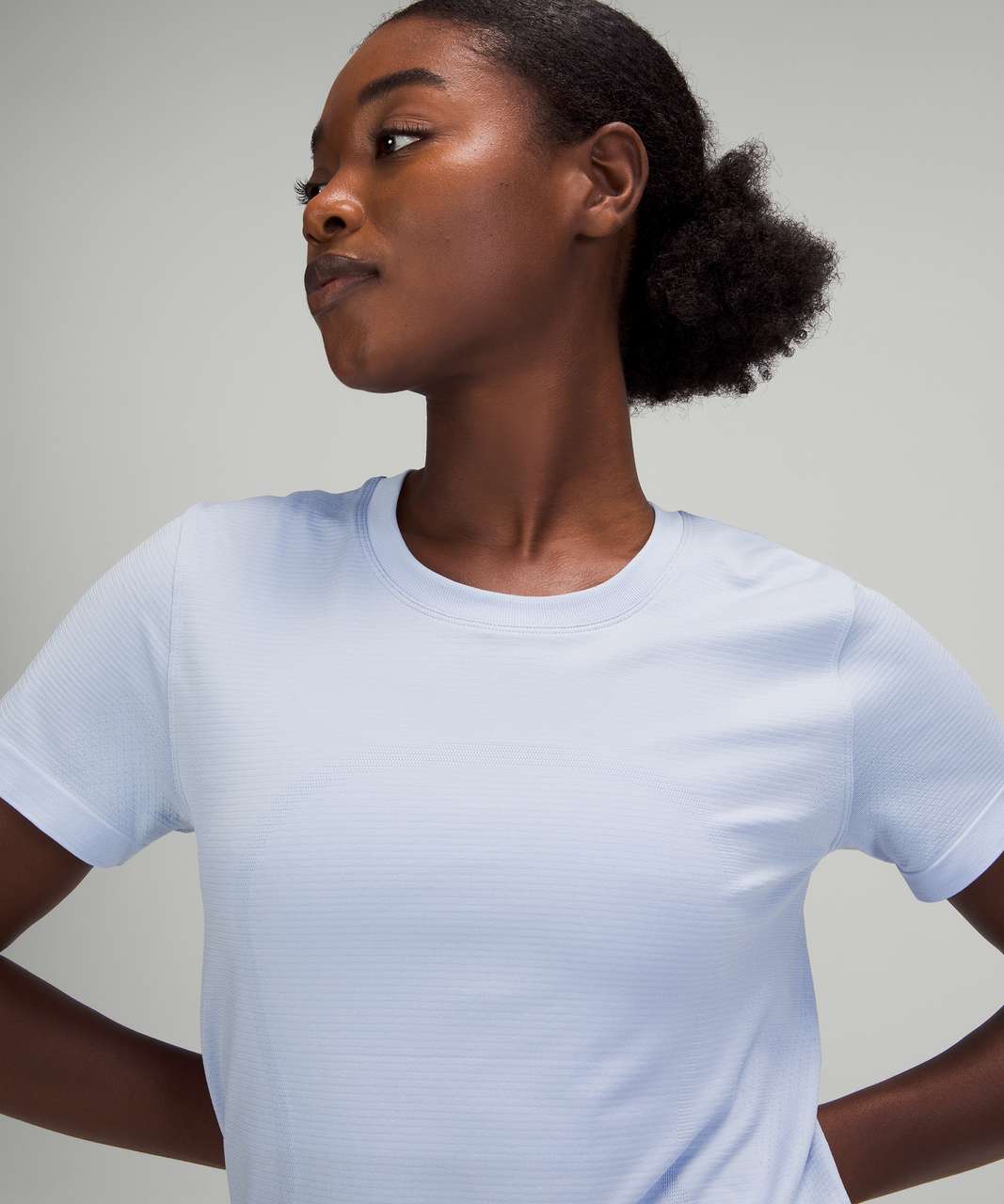 Lululemon Swiftly Breathe Short Sleeve Shirt - White / White - lulu fanatics