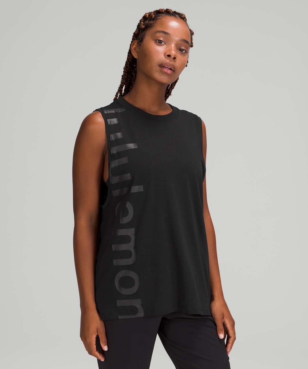 Lululemon Long for Length Tank - Black - lulu fanatics