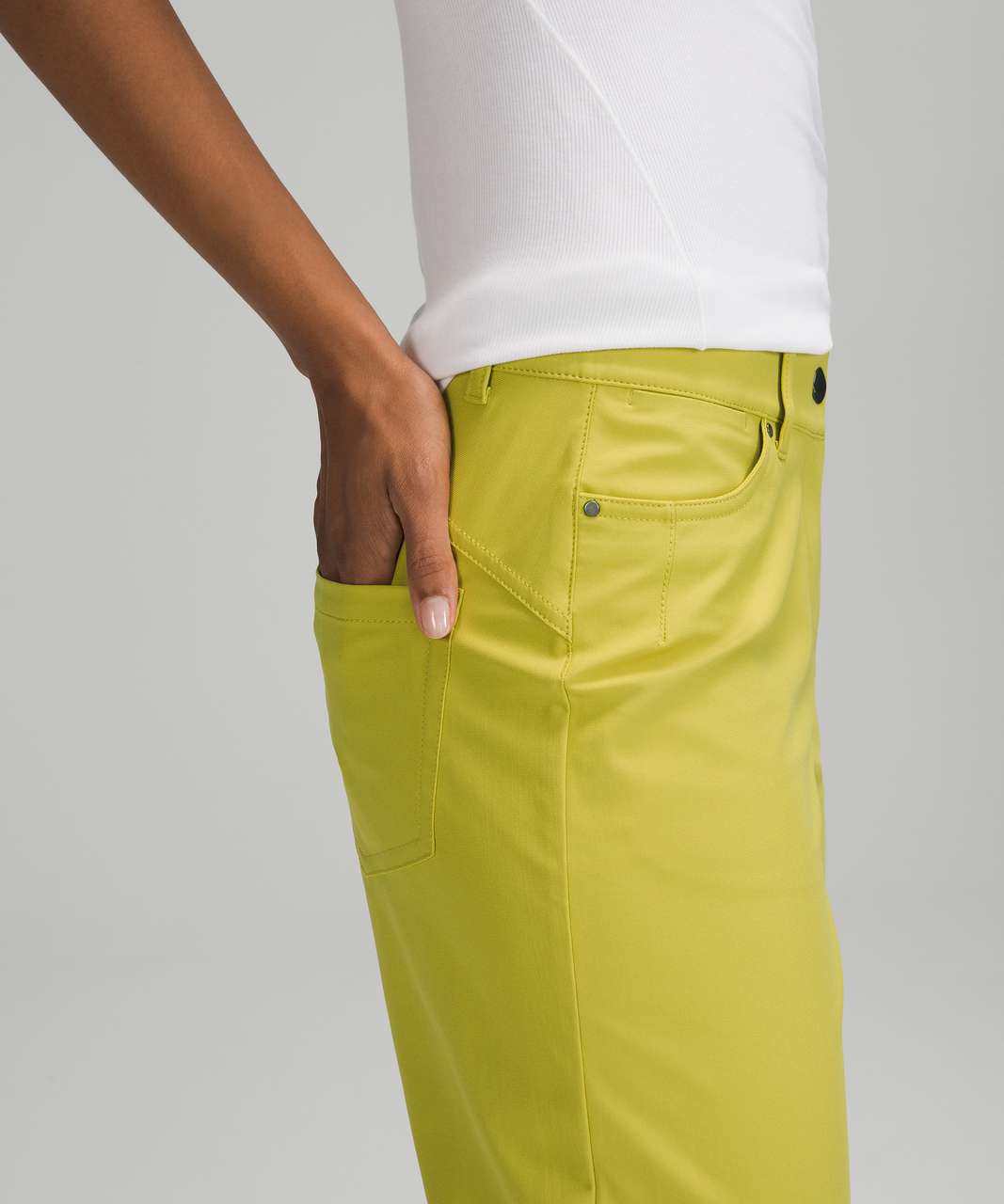 Lululemon City Sleek 5 Pocket 7/8 Pant - Rosemary Green - lulu fanatics