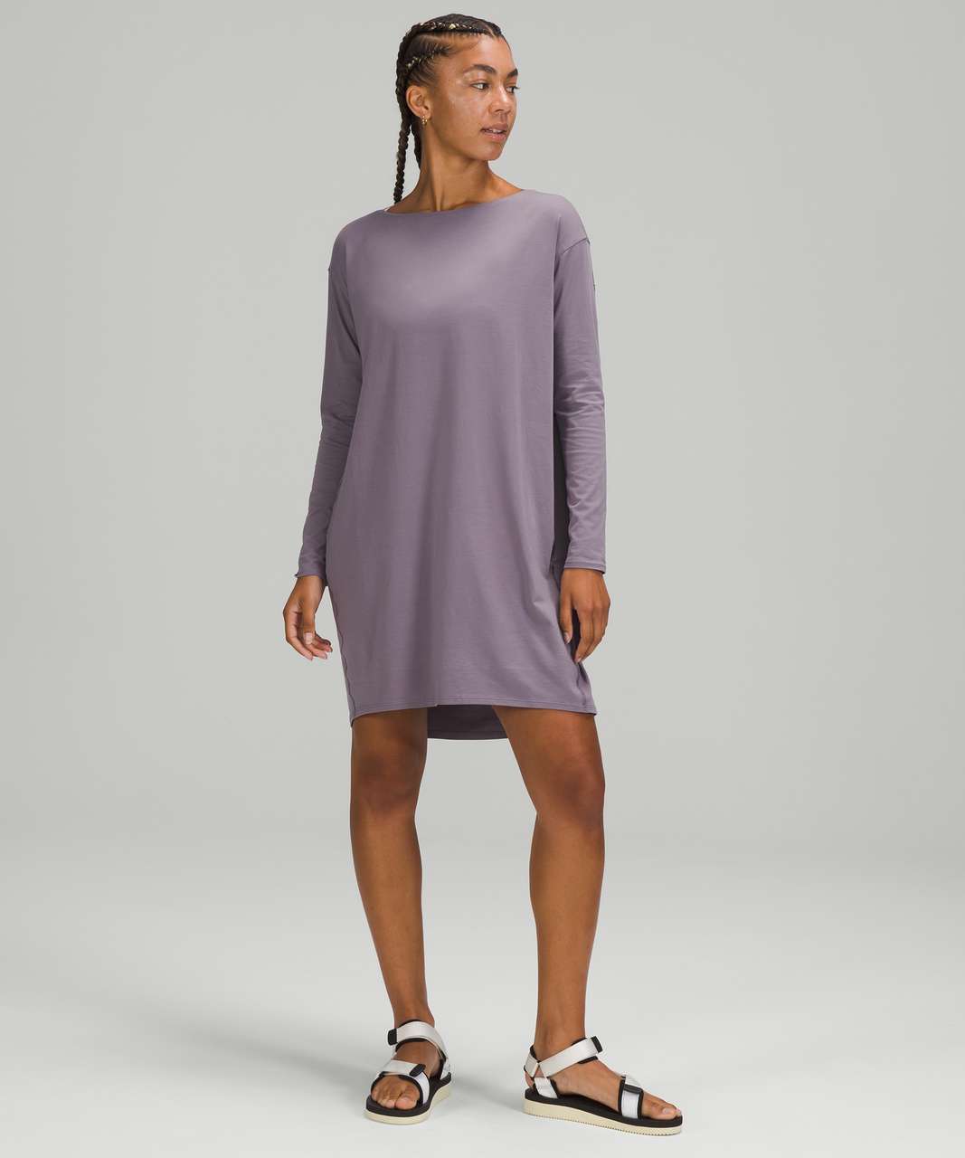 Lululemon Back in Action Long Sleeve Dress - Dusky Lavender - lulu