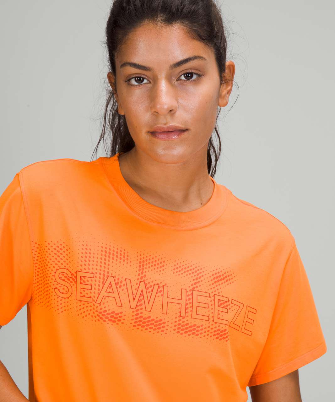 Lululemon SeaWheeze All Yours Short Sleeve T-Shirt - Orange Soda