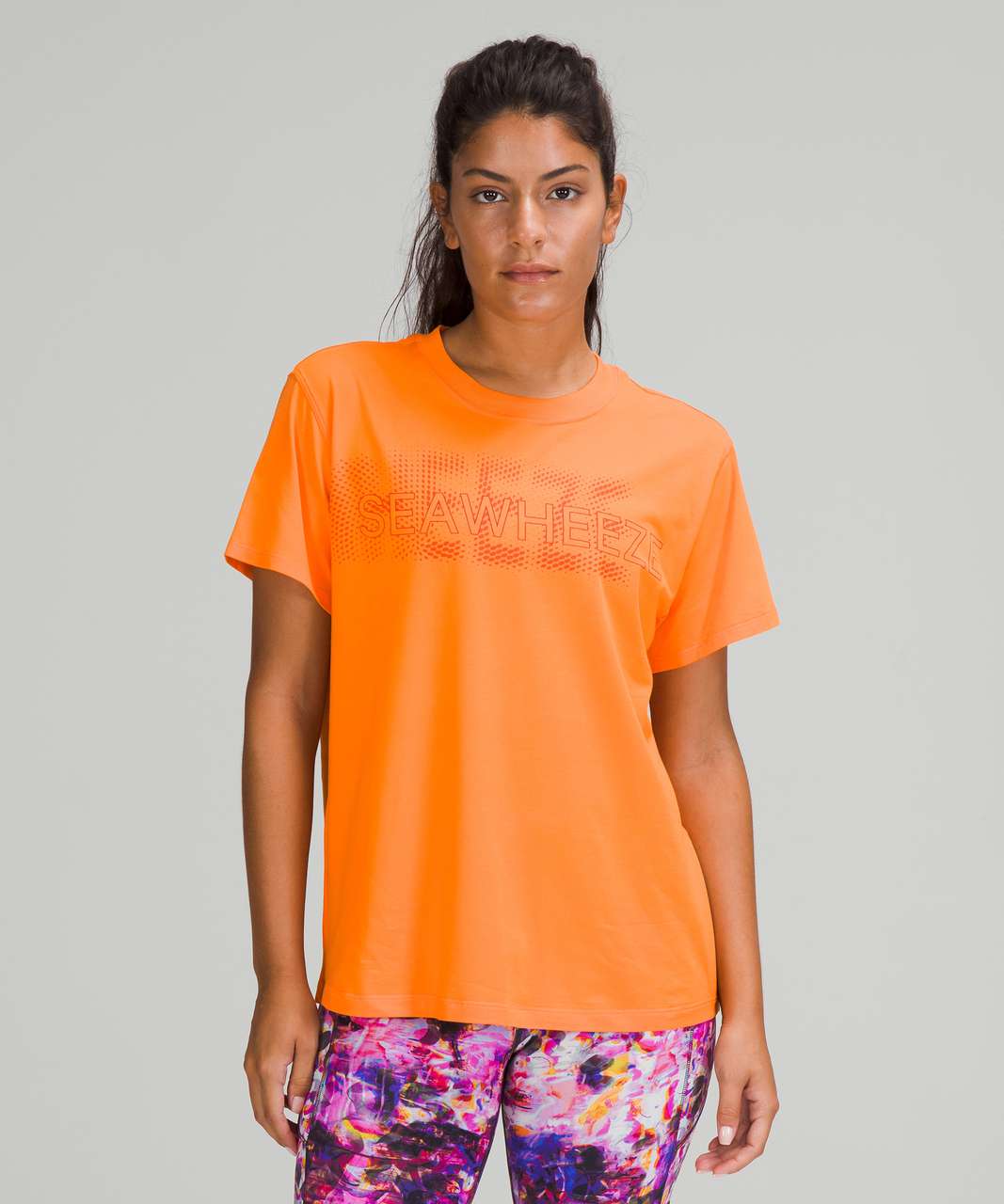 Lululemon SeaWheeze All Yours Short Sleeve T-Shirt - Orange Soda