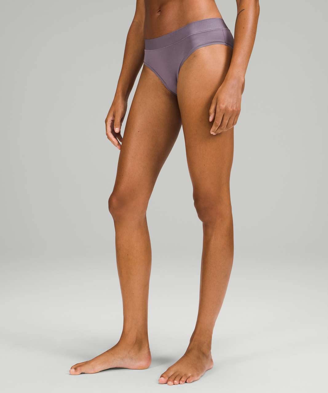 Lululemon UnderEase Mid Rise Cheeky Bikini Underwear 3 Pack - Chrome / Dusky Lavender / Dew Green