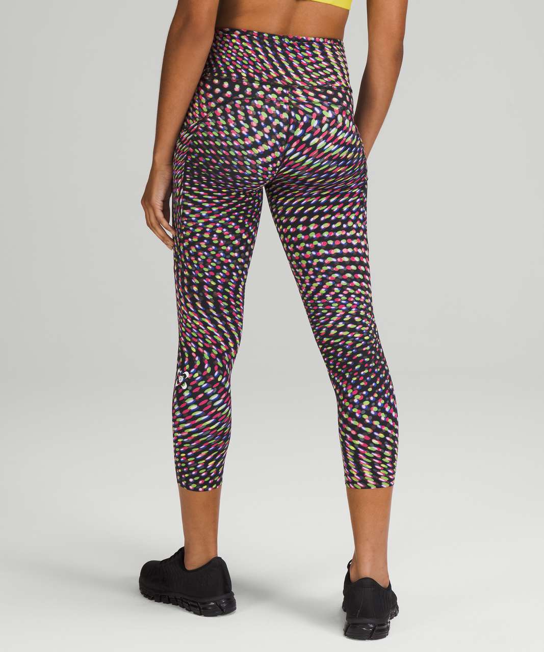 Lululemon SeaWheeze Fast and Free High-Rise Crop 23 - To The Beat  Raspberry Multi - lulu fanatics