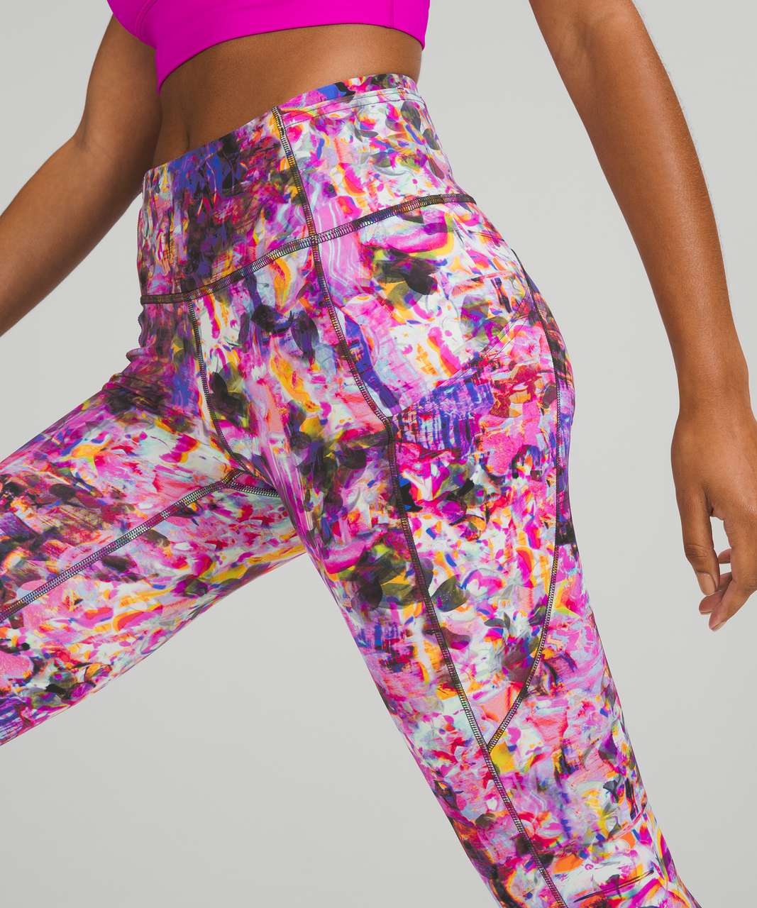 Lululemon SeaWheeze Fast and Free High-Rise Crop 23 - Flash Floral Multi -  lulu fanatics