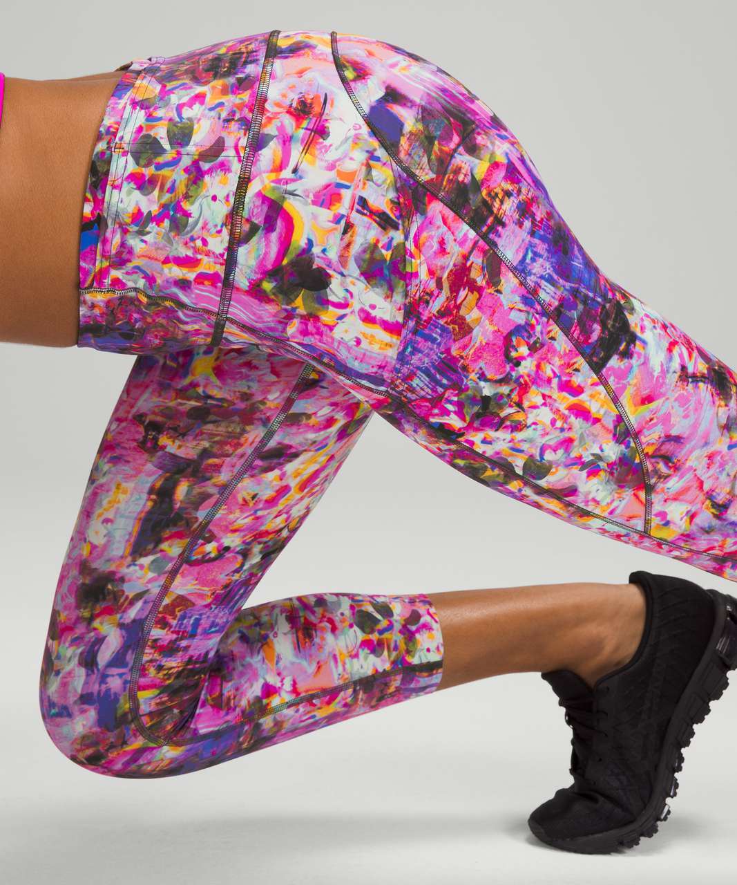 Lululemon SeaWheeze Fast and Free High-Rise Crop 23 - Flash Floral Multi -  lulu fanatics