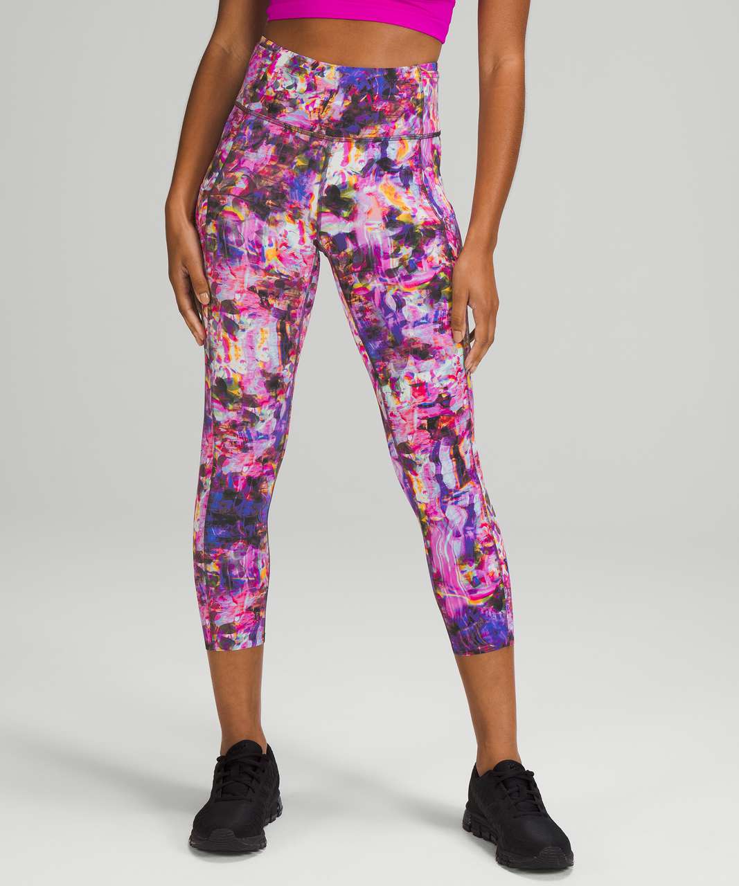 Lululemon SeaWheeze Fast and Free High-Rise Crop 23" - Flash Floral Multi