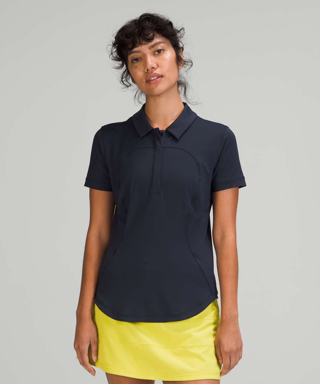 Lululemon Quick-Drying Short Sleeve Polo Shirt - True Navy - lulu 