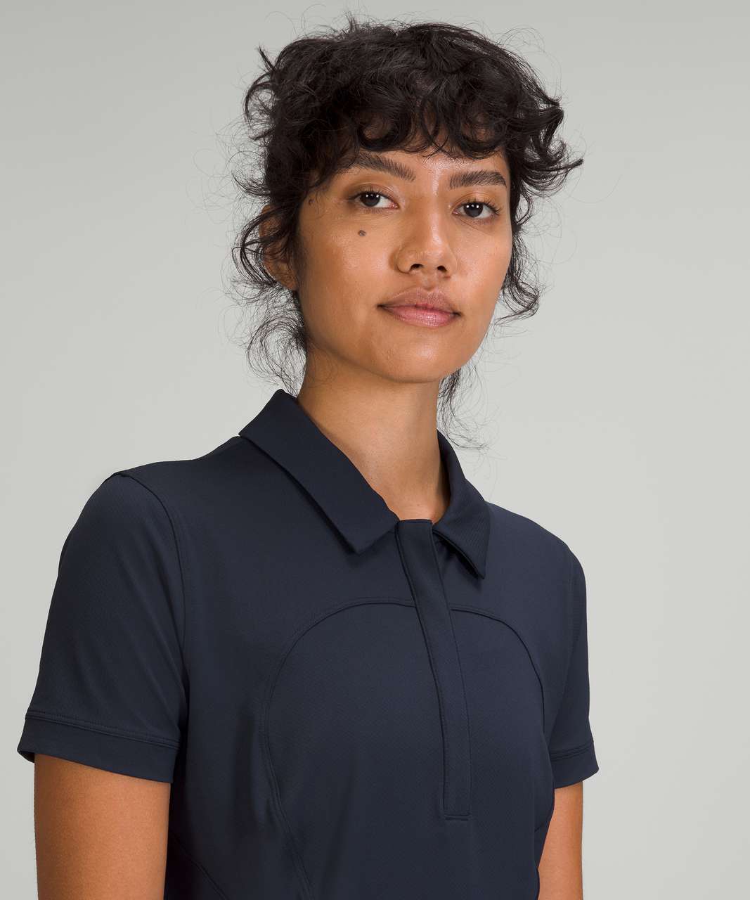 Lululemon Quick-Drying Short Sleeve Polo Shirt - True Navy - lulu fanatics