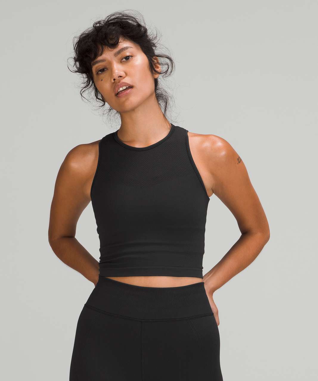 Lululemon For the Chill of It Crop Tank - Black