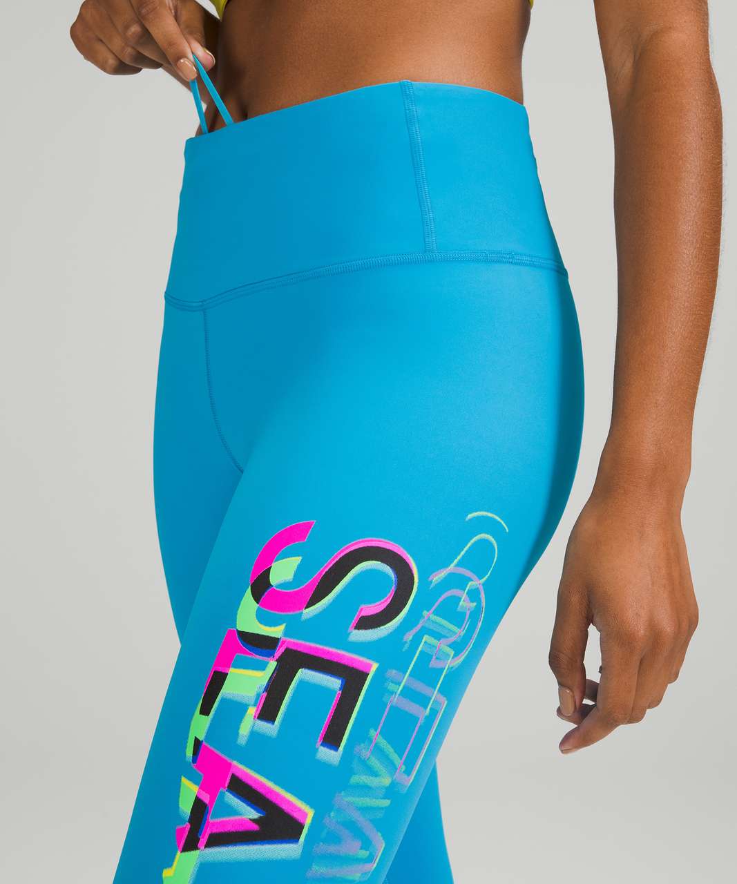 SEAWHEEZE LULULEMON SPEED WUNDER MR TIGHT 28 TURQUOISE TIDE SIZE