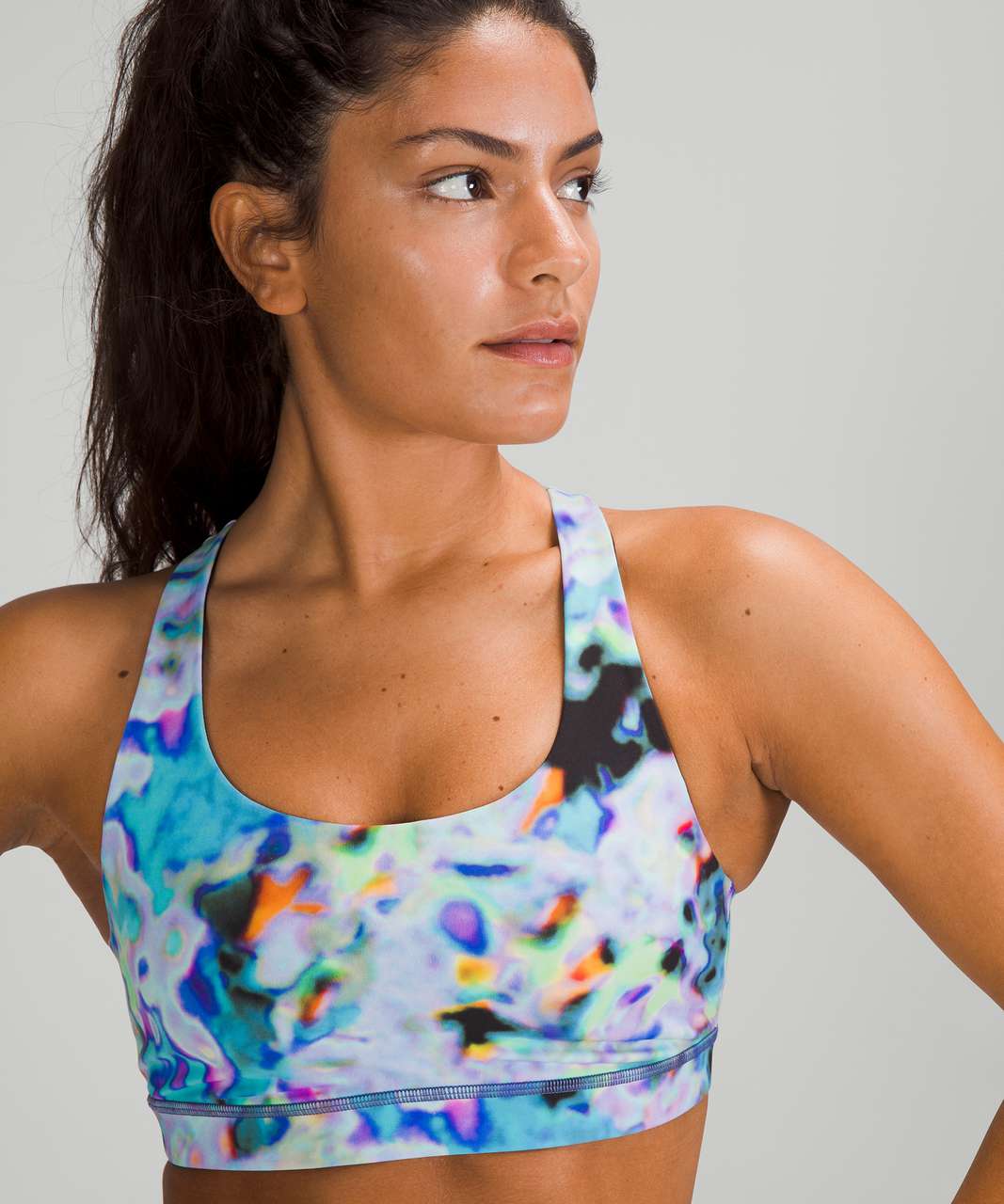 Lululemon SeaWheeze Invigorate Bra *Medium Support, B/C Cups - Euphoria Multi / Turquoise Tide