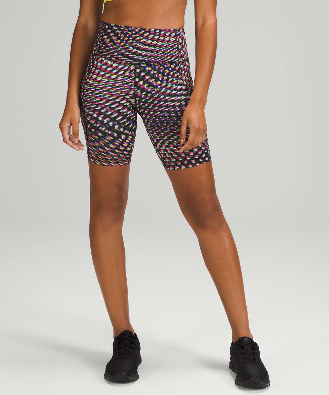 Lululemon SeaWheeze Fast and Free High-Rise Short 8 - To The Beat  Raspberry Multi - lulu fanatics