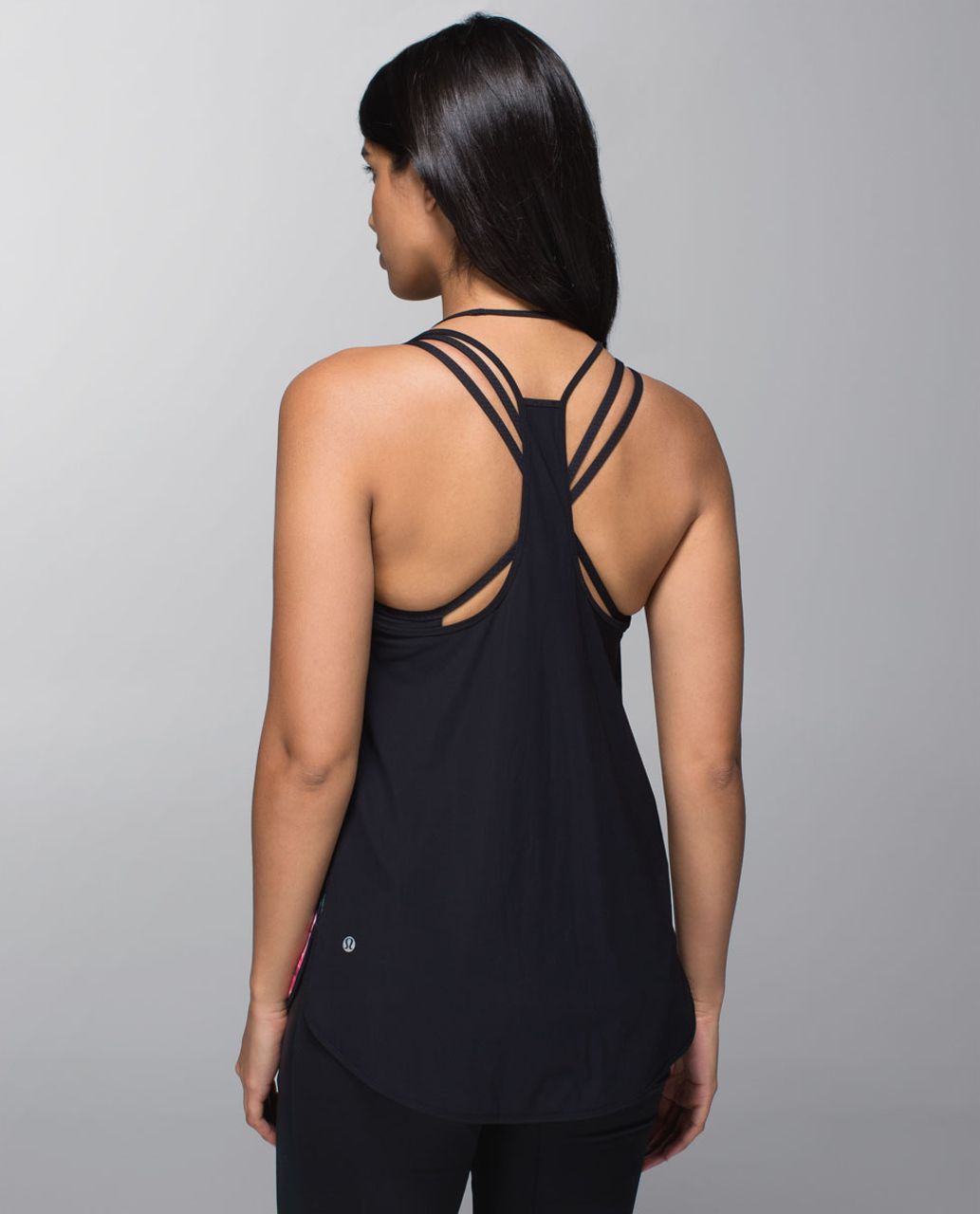 Lululemon Coastal Tank - Secret Garden / Black - lulu fanatics