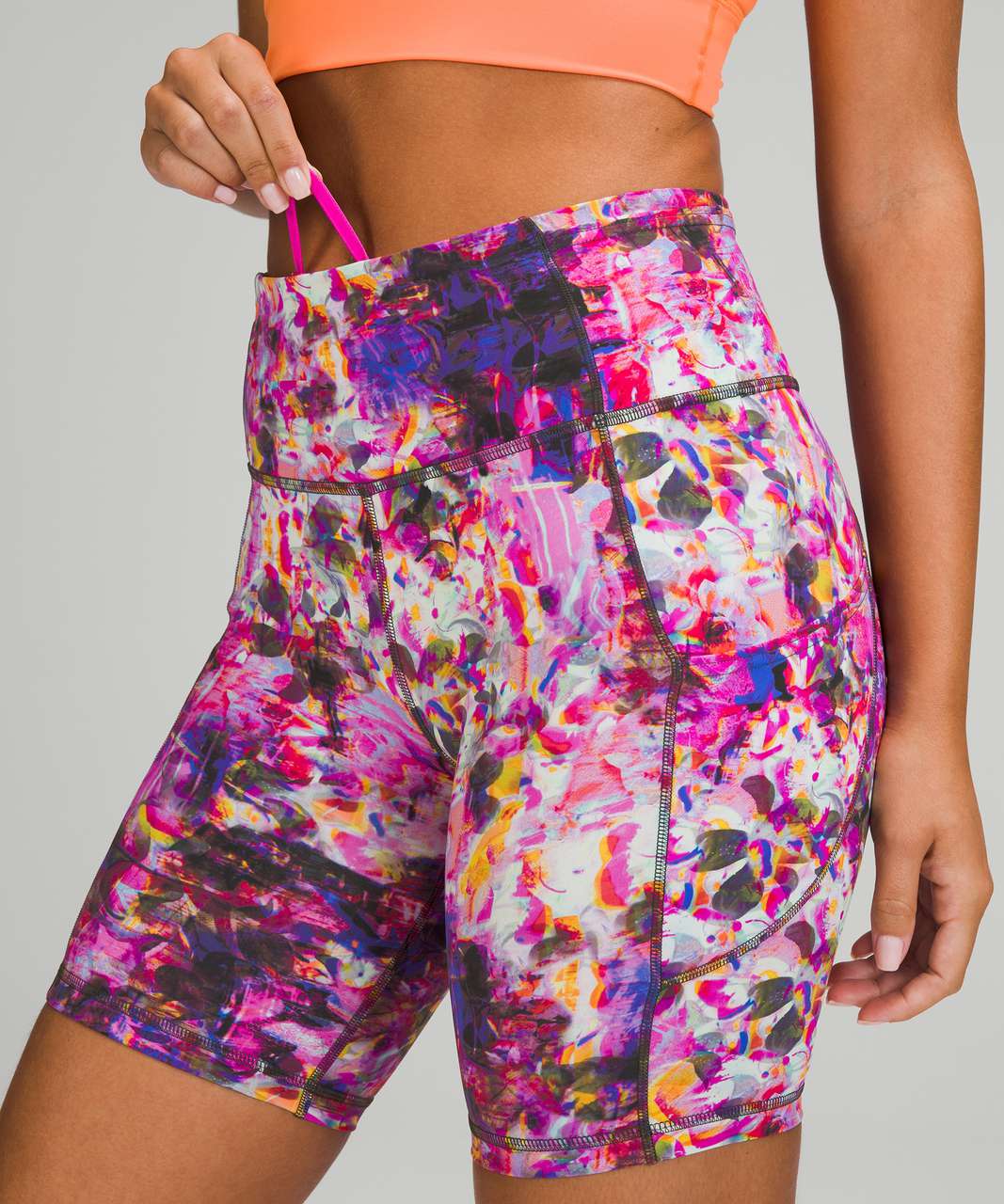 Lululemon SeaWheeze Fast and Free High-Rise Short 8" - Flash Floral Multi
