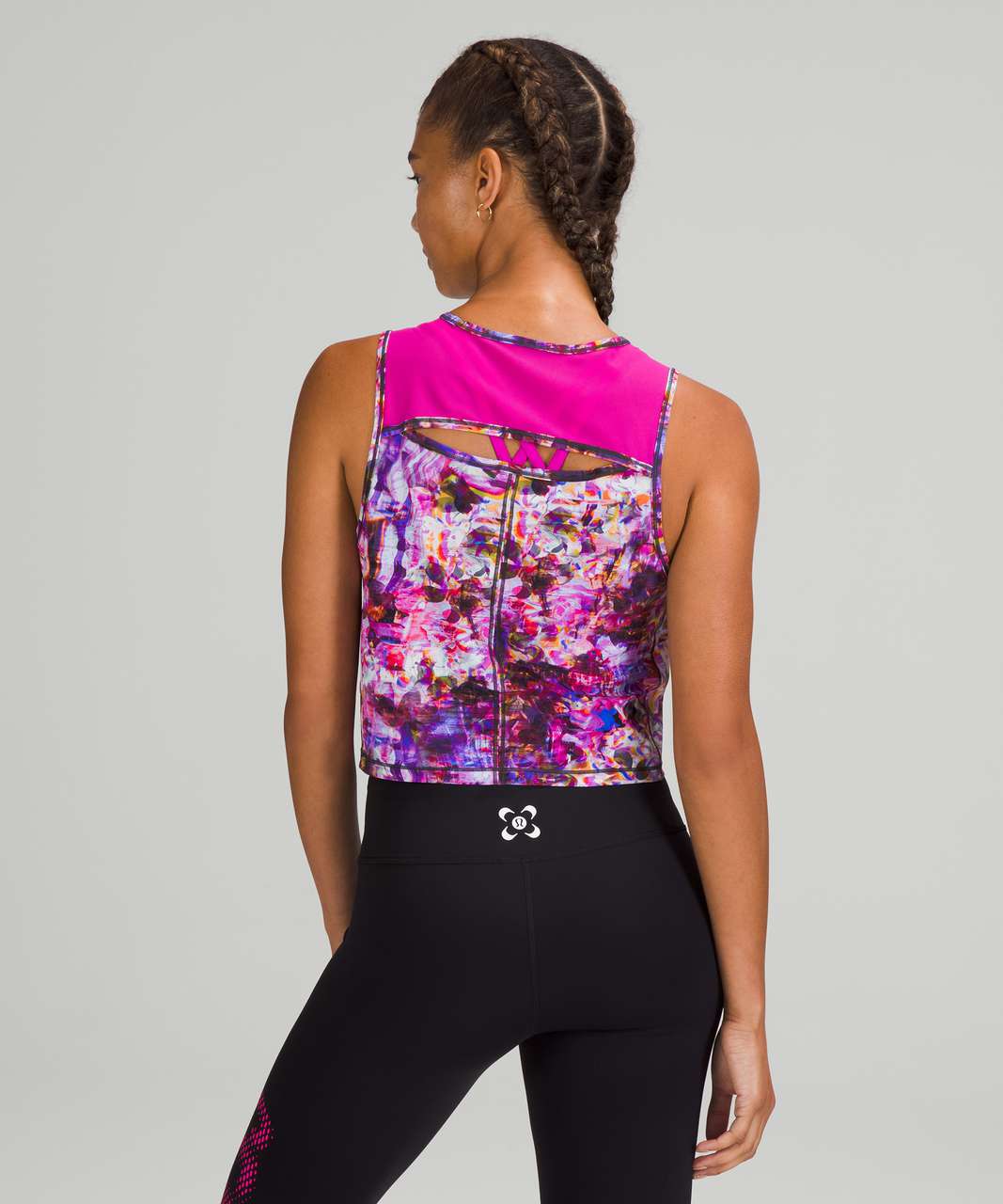 Lululemon SeaWheeze Sculpt Cropped Tank Top - Flash Floral Multi