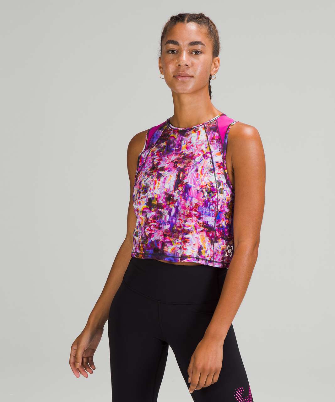 Lululemon SeaWheeze Sculpt Cropped Tank Top - Flash Floral Multi