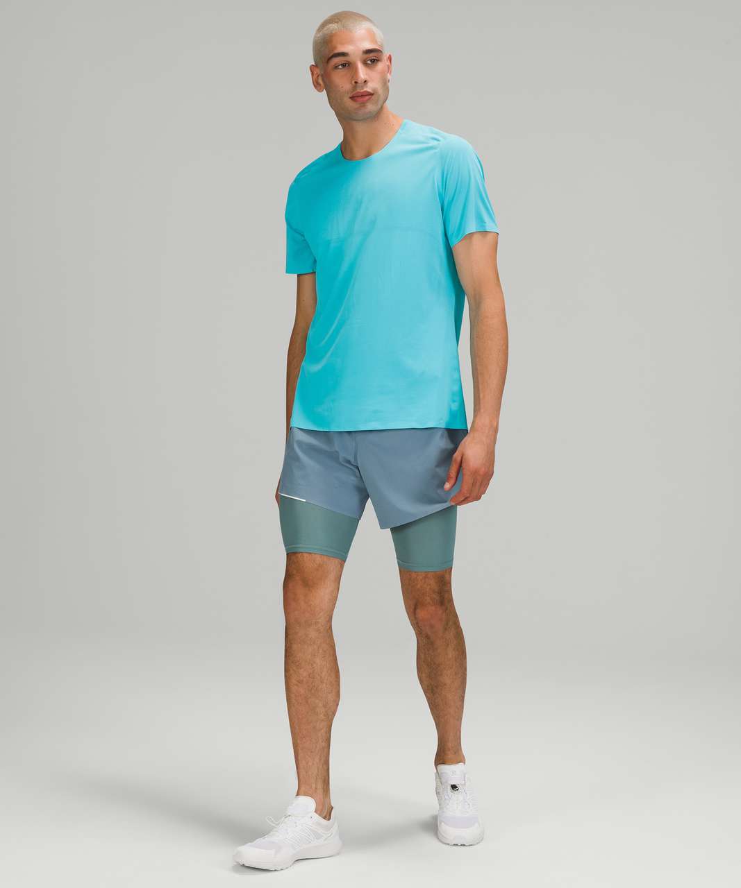 Lululemon Fast and Free Short Sleeve Shirt *Breathe - Electric Turquoise - lulu  fanatics