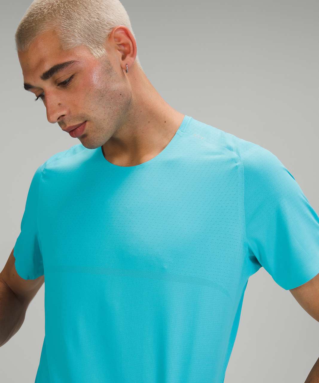 Lululemon Fast and Free Short Sleeve Shirt *Breathe - Electric Turquoise