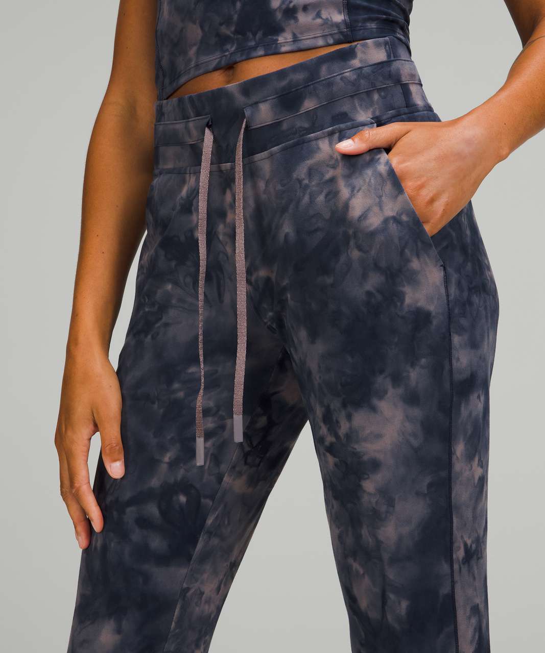 Lululemon Ready to Rulu High-Rise Fleece Jogger - Heathered True Navy -  lulu fanatics