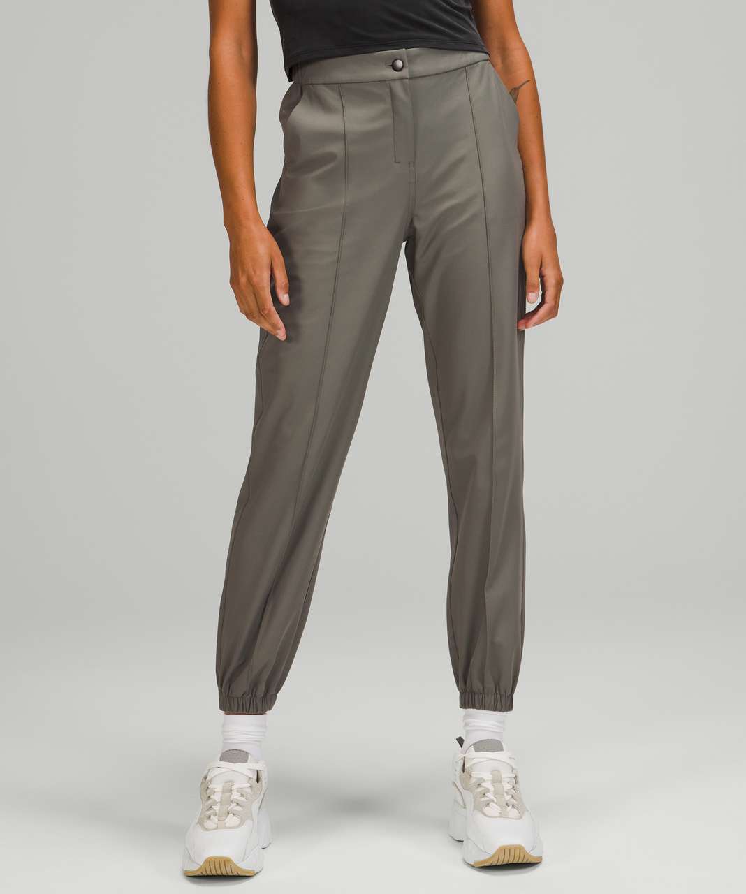 lululemon athletica, Pants & Jumpsuits, Lululemon Joggers Grey Sage Size 8