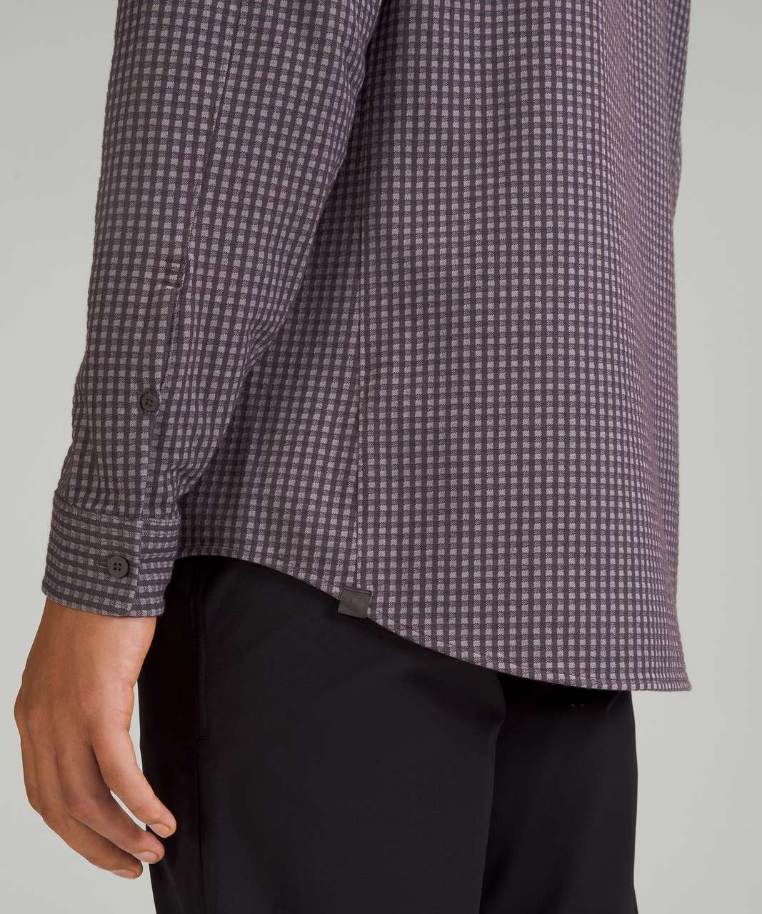 Lululemon Commission Long Sleeve Shirt - Lunar Rock / Black Granite