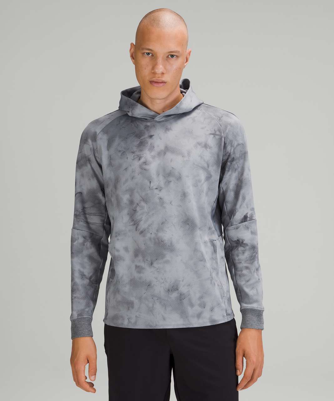 Lululemon Textured Tech Hoodie - Diamond Dye Rhino Grey Anchor