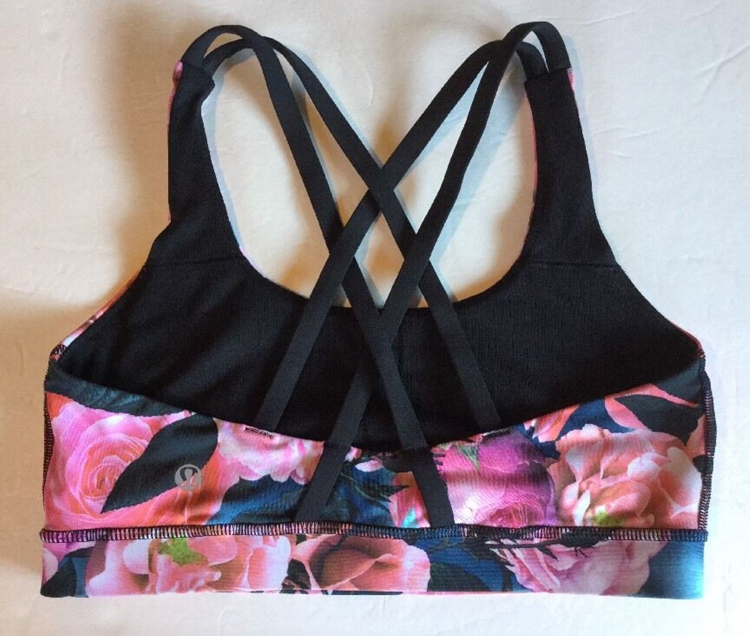 Lululemon Energy Bra - Secret Garden / Black - lulu fanatics