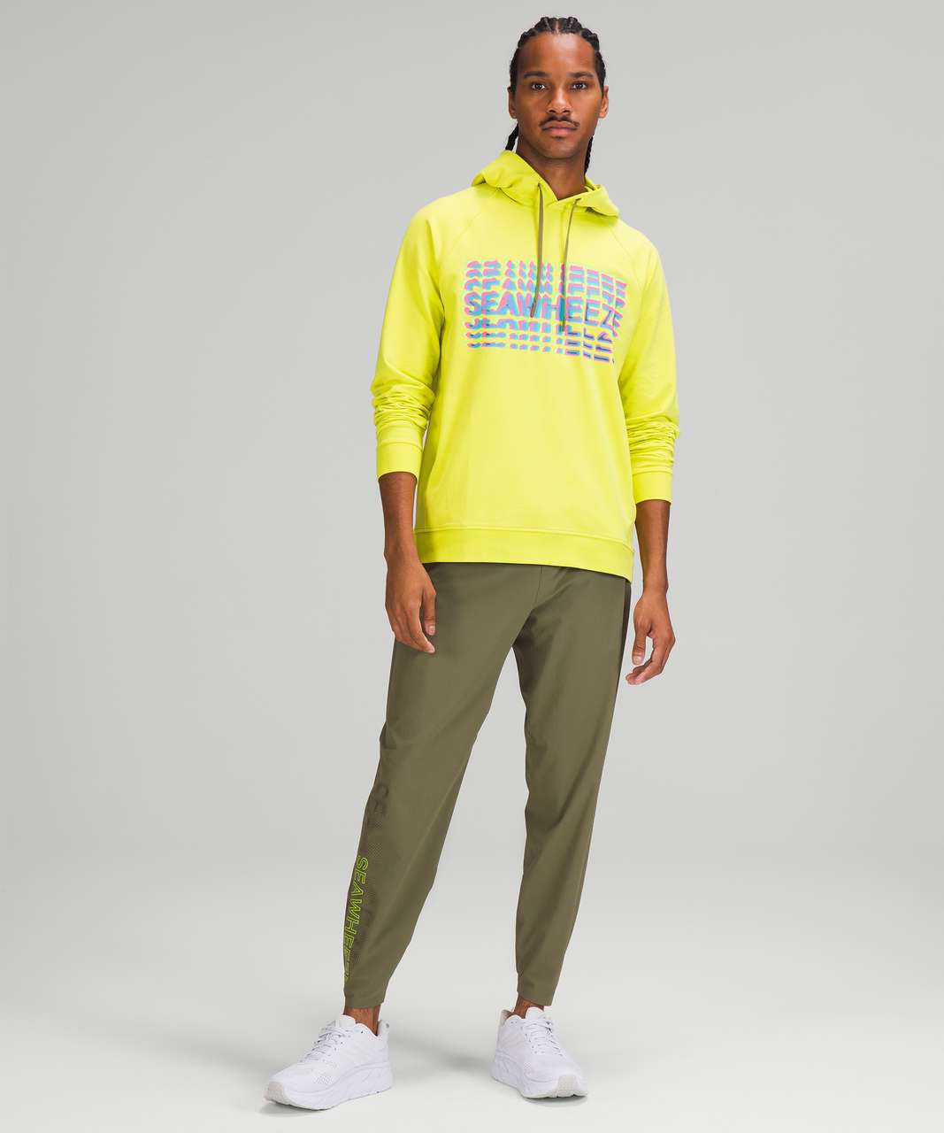 Lululemon SeaWheeze City Sweat Pullover Hoodie - Yellow Serpentine ...