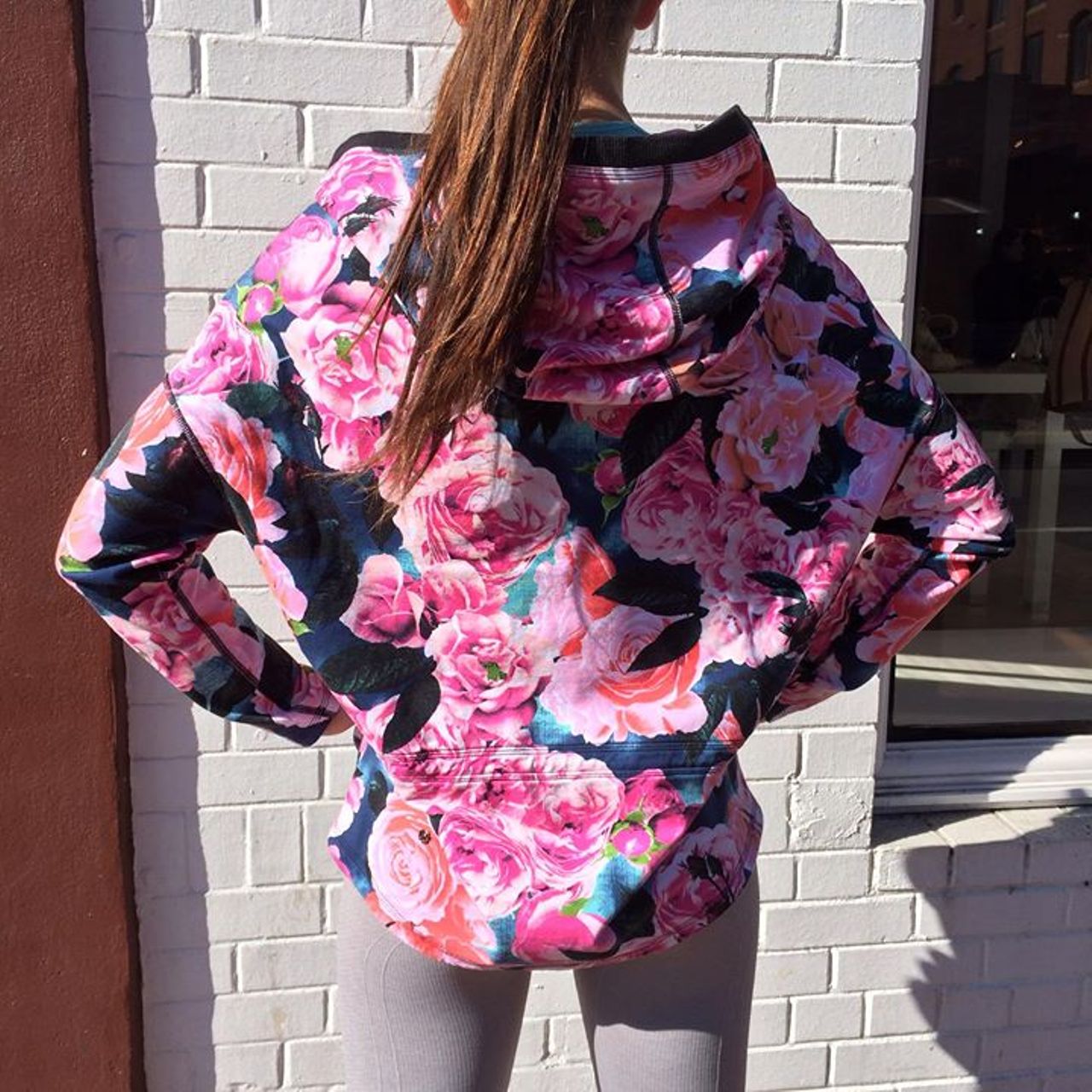 Lululemon Secret Garden Floral Print Scuba Hoodie 10