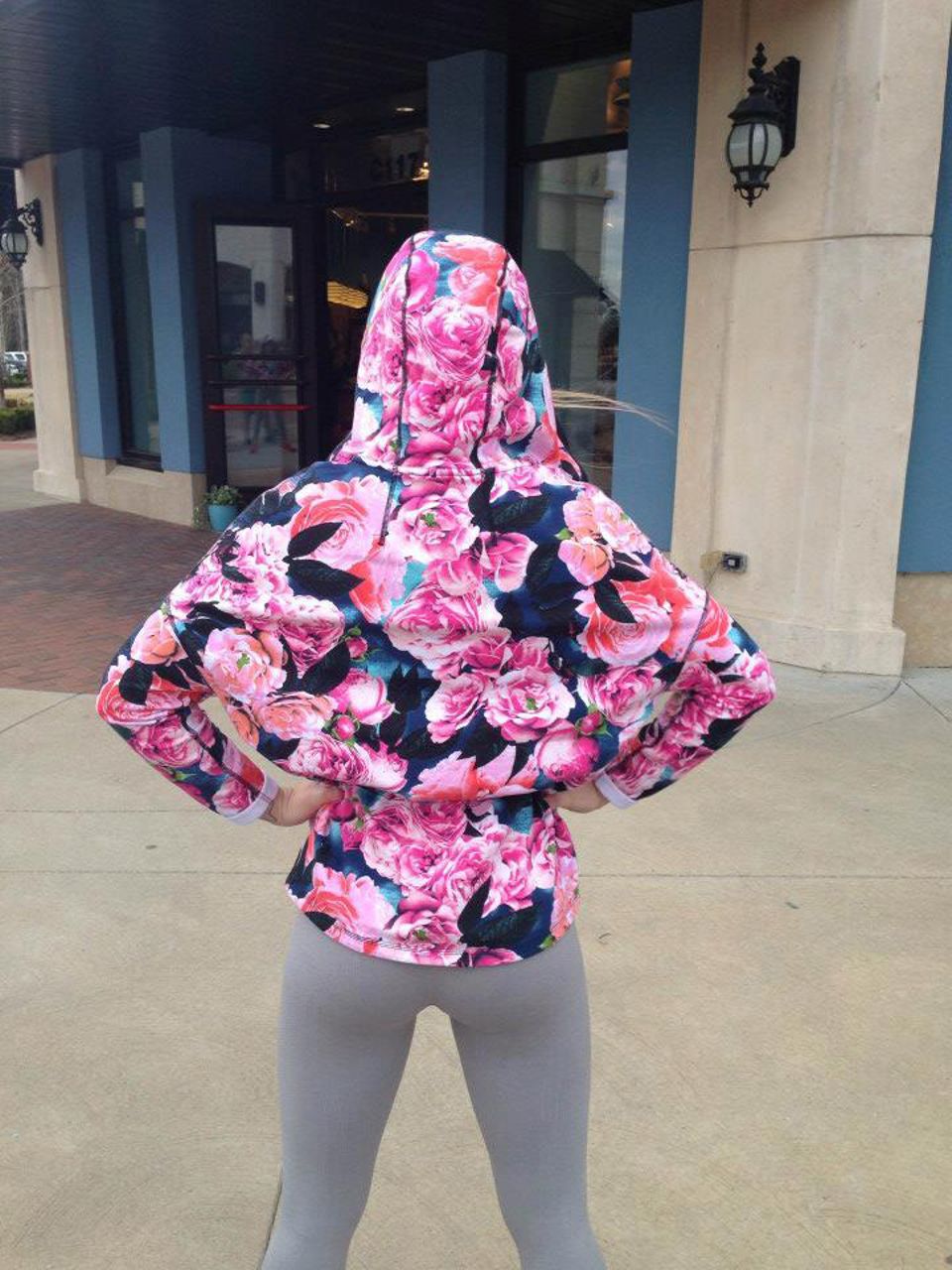 Lululemon Secret Garden Floral Print Scuba Hoodie 10