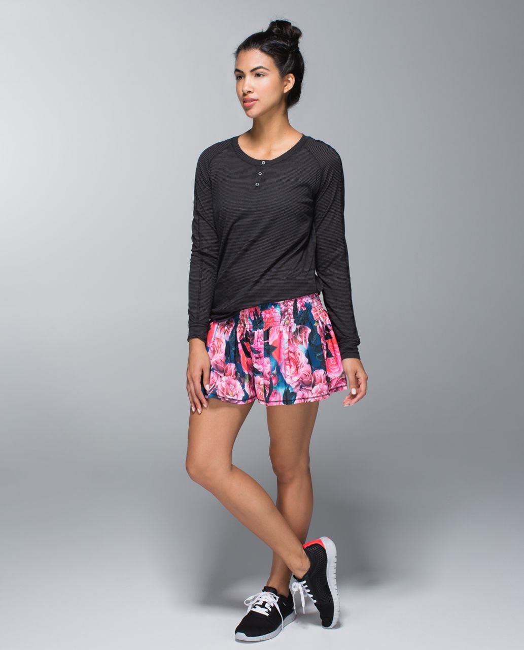 Lululemon Hot Hitter Skort - Secret Garden / Black