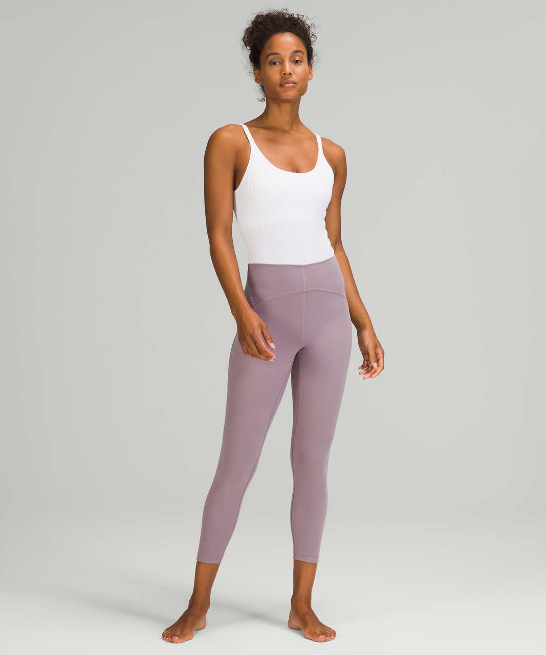 Lululemon Ebb To Street Crop 21 - Titanium - lulu fanatics