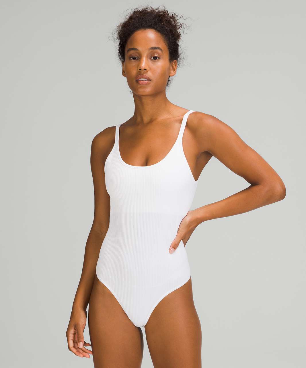 Lululemon The Easy Bodysuit - White - lulu fanatics