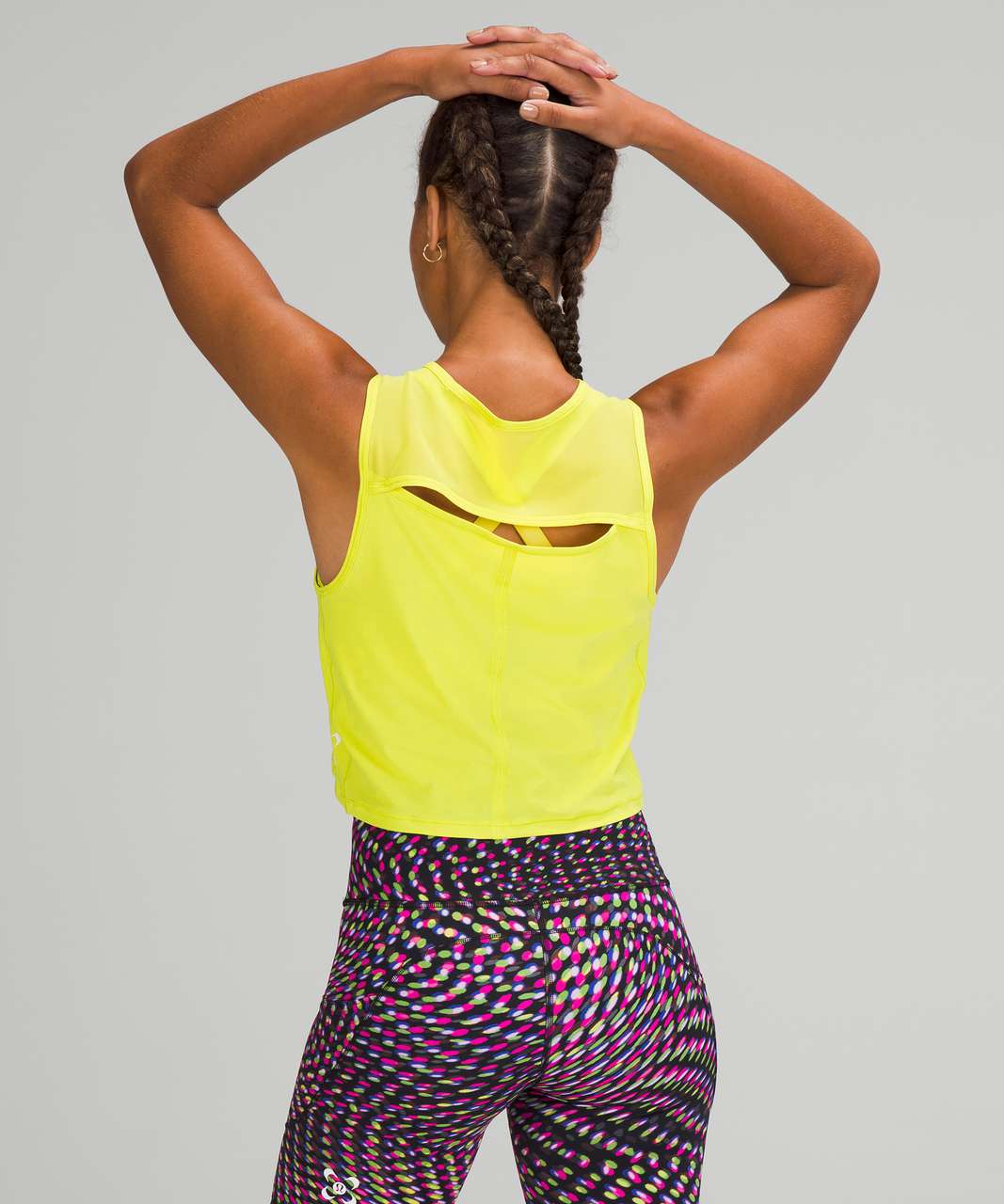 Lululemon SeaWheeze Sculpt Cropped Tank Top - Yellow Serpentine