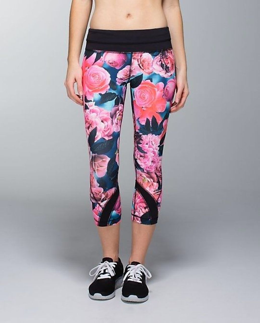 Lululemon Run: Inspire Crop II - Black / Mint Moment - lulu fanatics