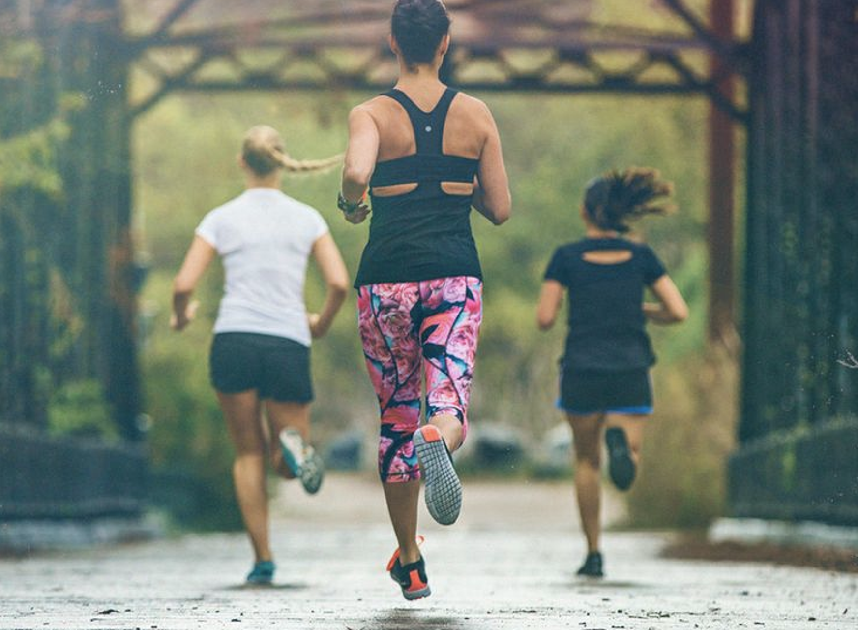 Lululemon Run: Inspire Crop II - Secret Garden / Black - lulu fanatics