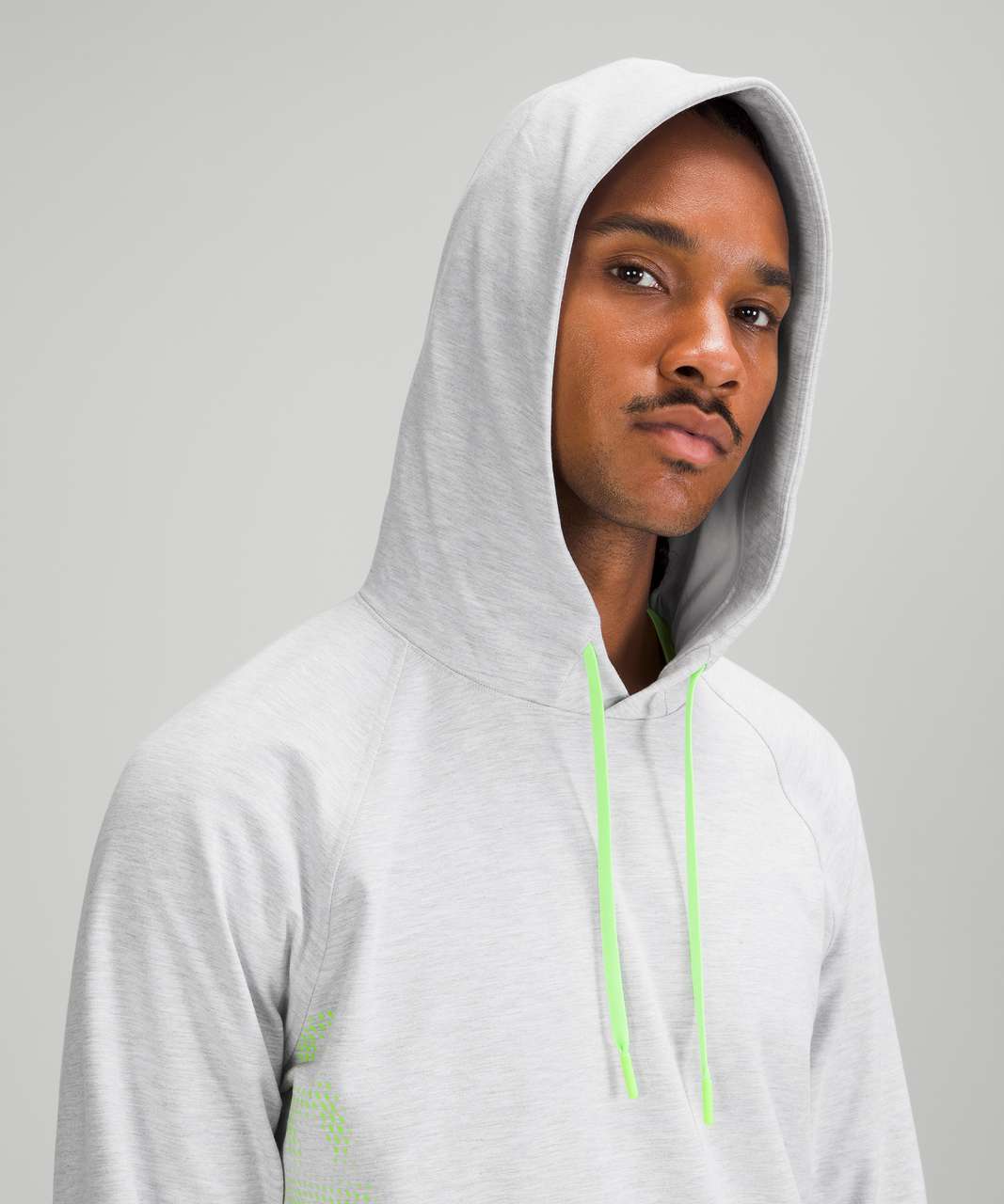 Lululemon SeaWheeze City Sweat Pullover Hoodie Reflective *Graphic - Heathered Ultra Light Grey / Sea Salt