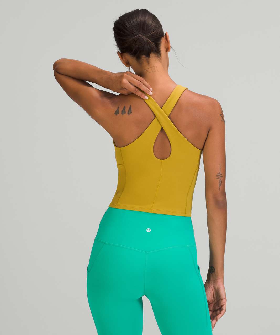 lululemon align waist-length tank top - size 4 - Auric Gold