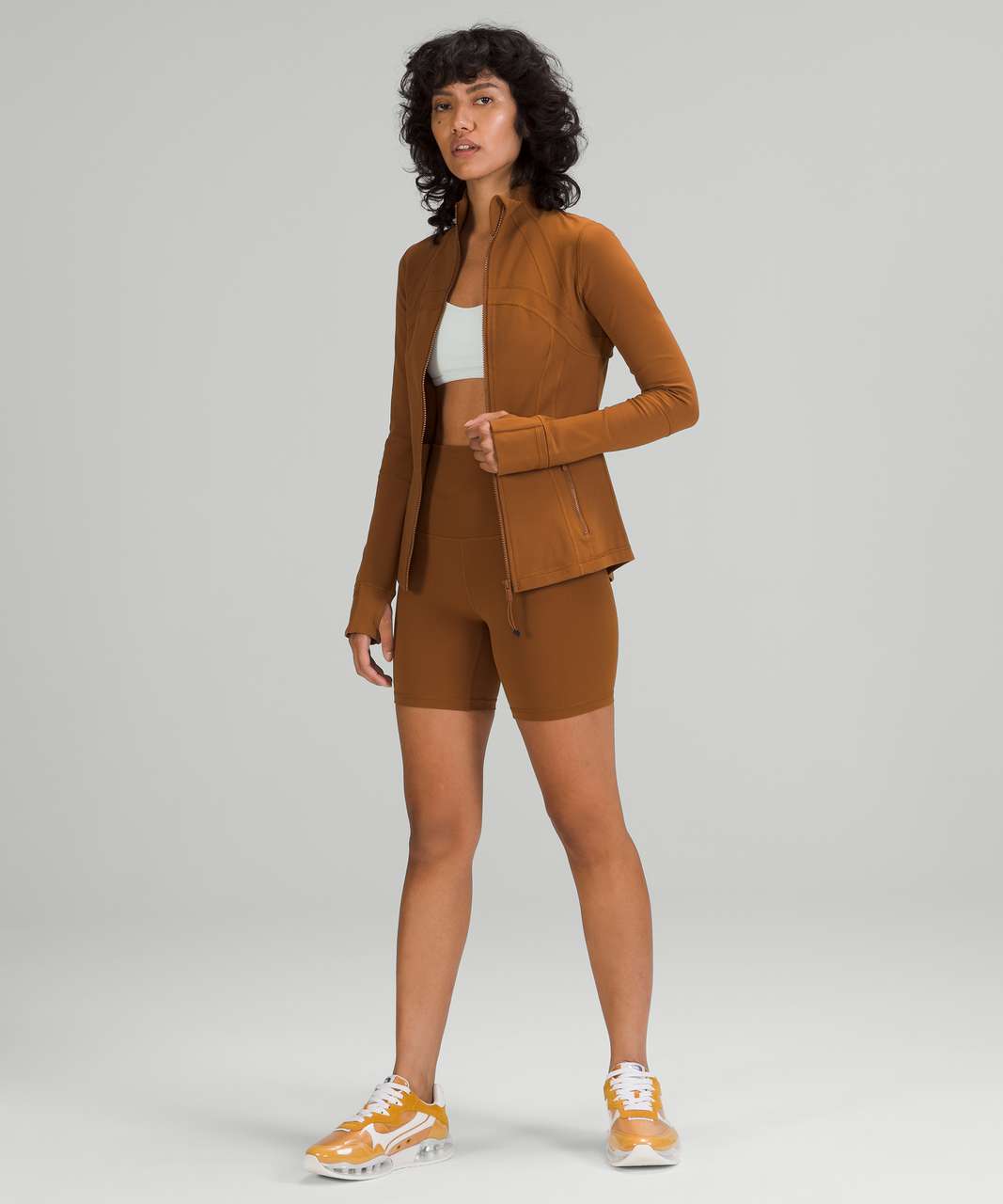 Today's tennis fit featuring the Copper Brown Define Jacket (6