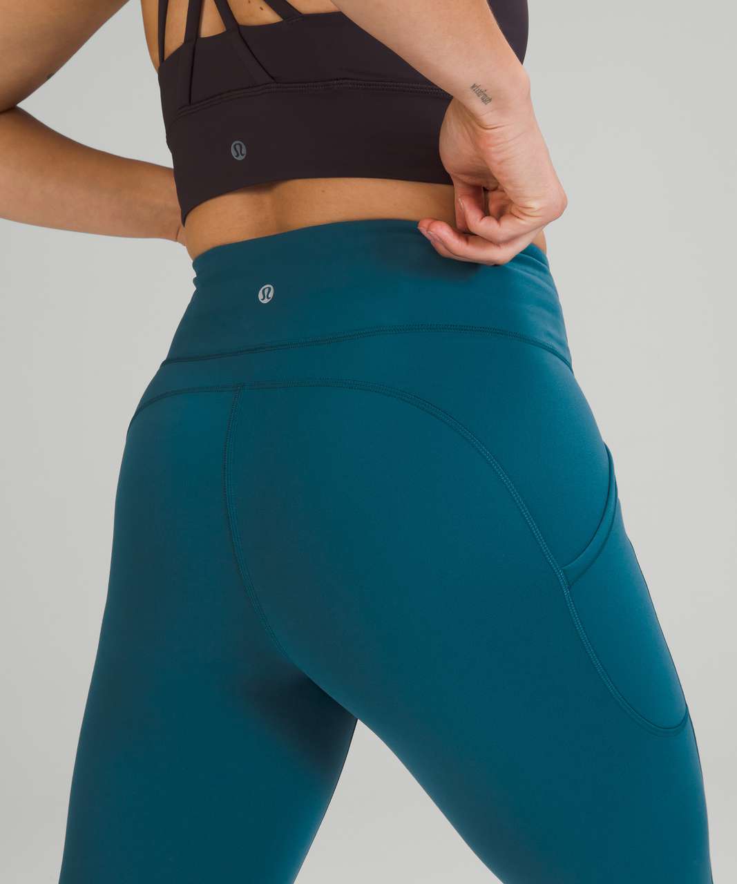 Lululemon Women's Invigorate High Rise Tight 25 Size 0 2 14 Crunch Teal  Lagoon