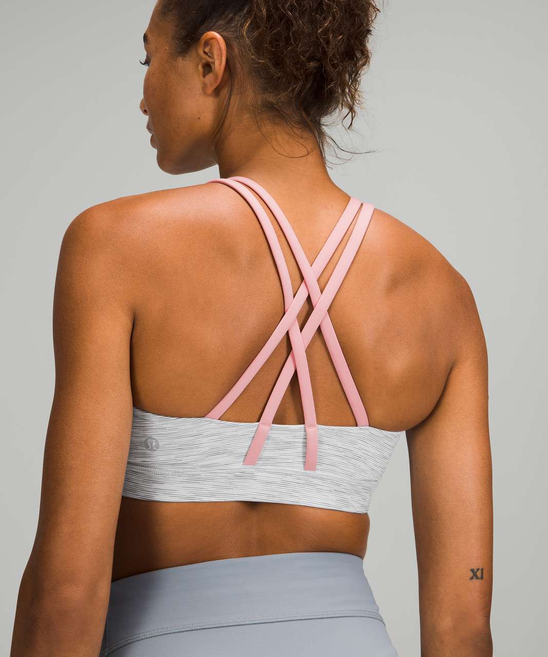 lululemon Align™ Bra with Cups *Light Support, A/B Cup, White/Wee Are From Space  Nimbus Battleship