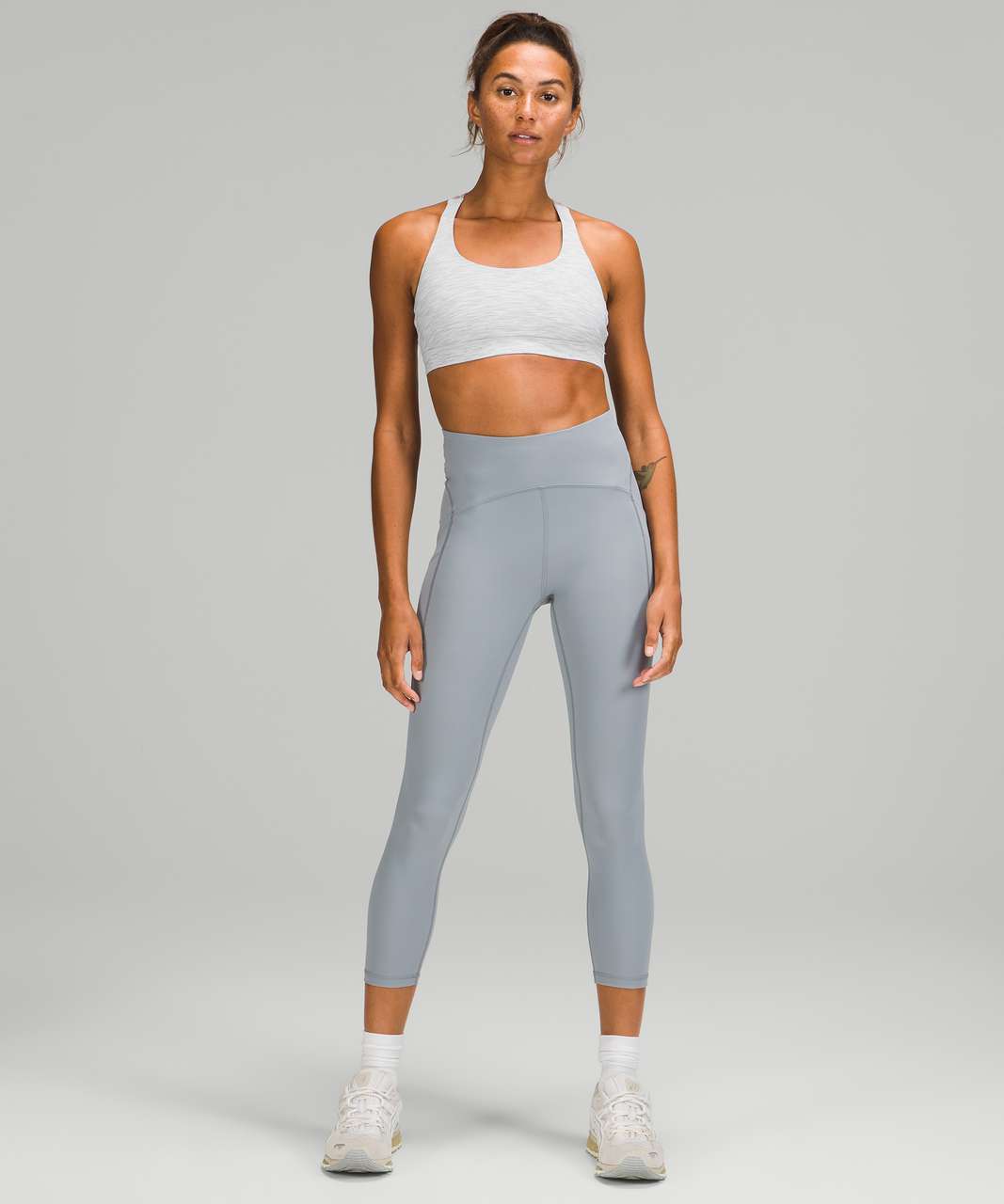 Lululemon All Sport Bra *Adjustable - Nimbus Puff White Silver