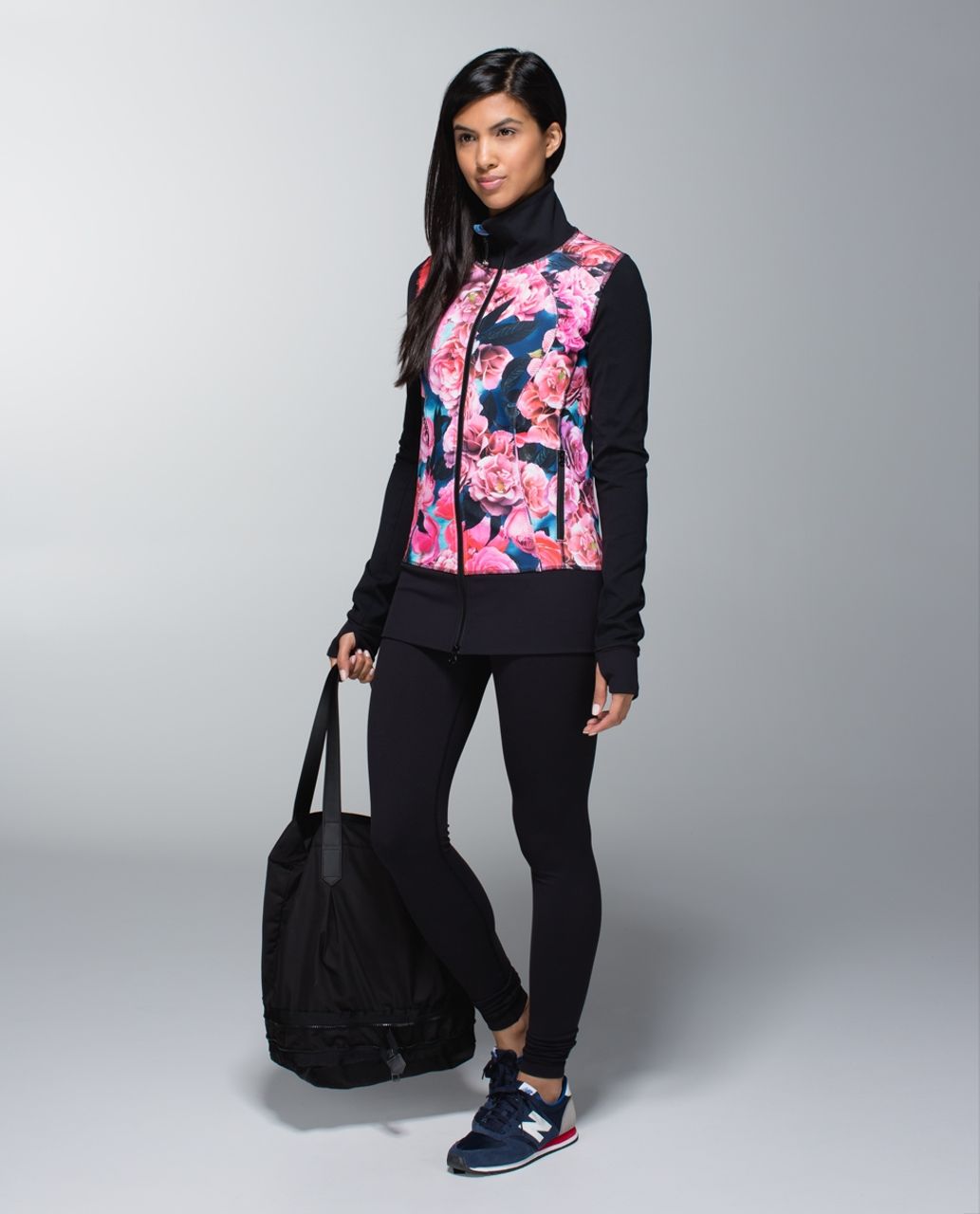 Lululemon Nice Asana Jacket - Secret Garden / Black