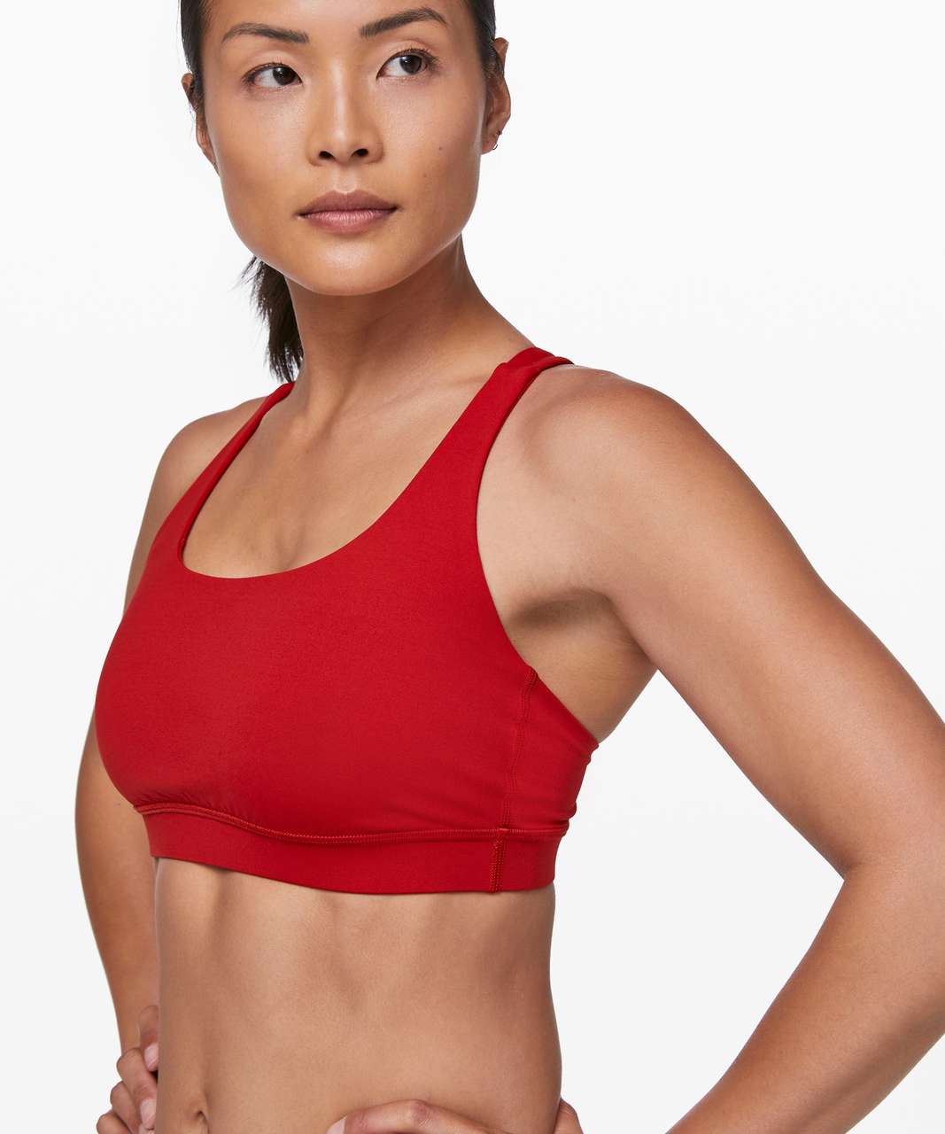 7 DAYS Active Light support sports bra - red pear/dark red