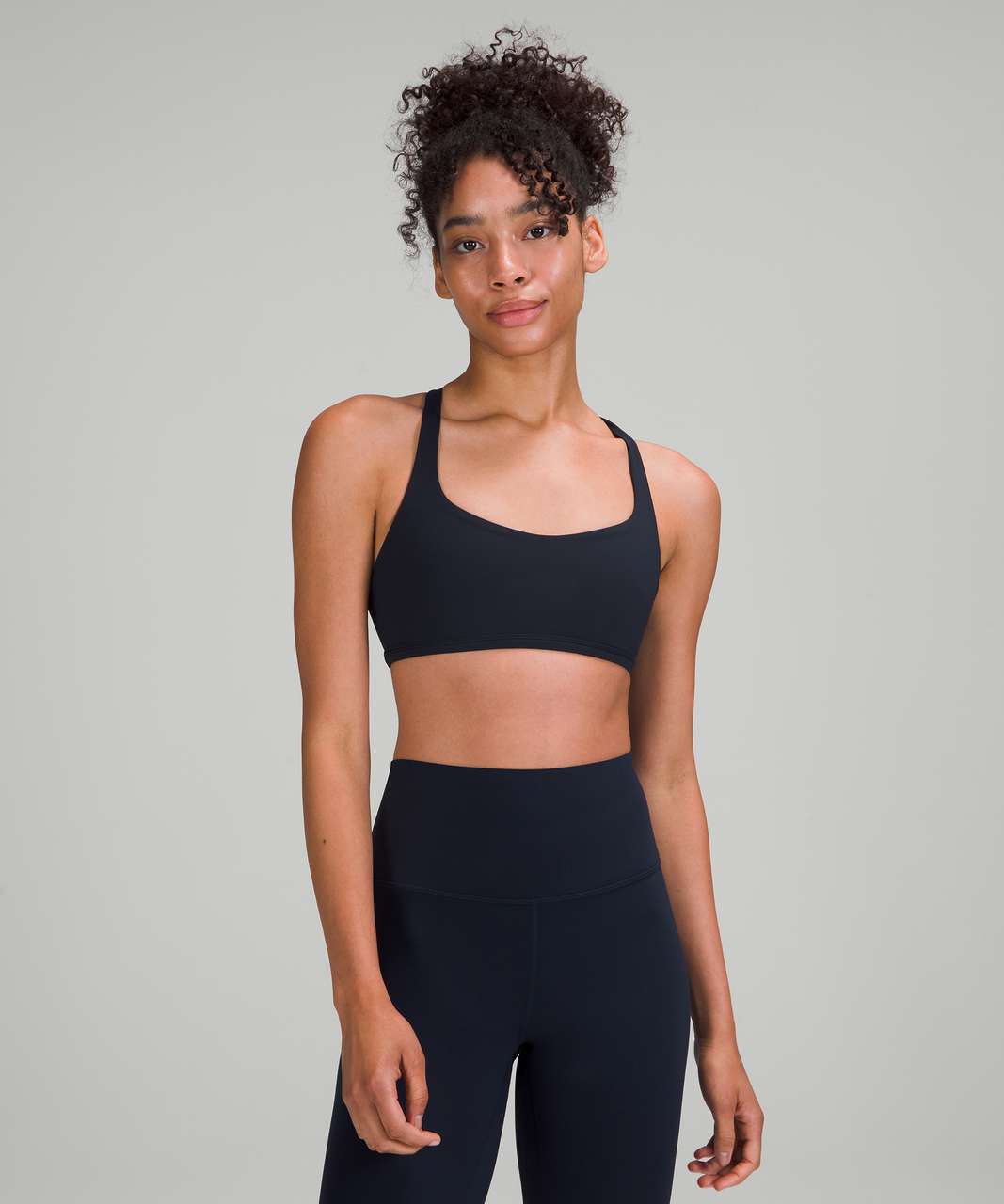 Lululemon Free to Be Bra - Wild *Light Support, A/B Cup - True Navy / Pink Puff