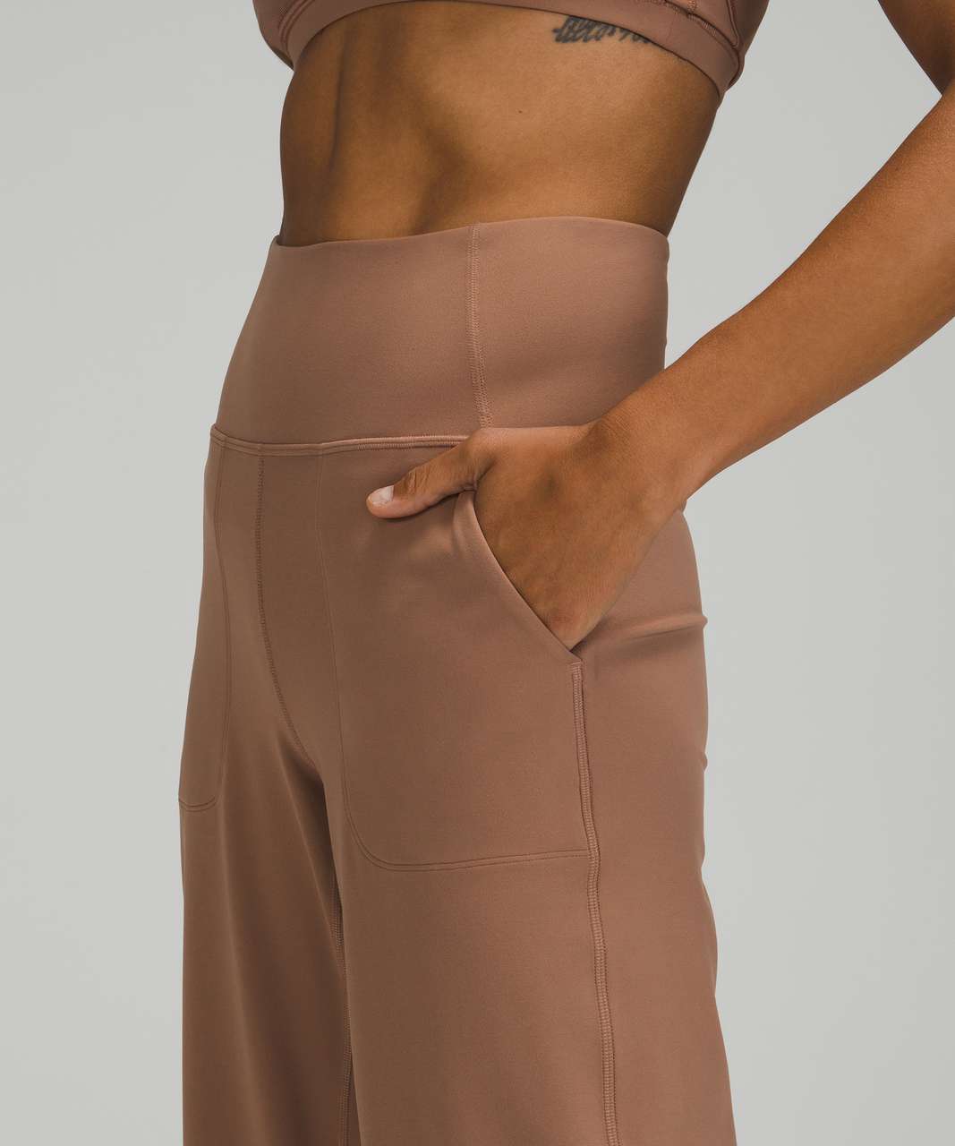 Lululemon Align Wide Leg Super-High-Rise Crop *23" - Cacao