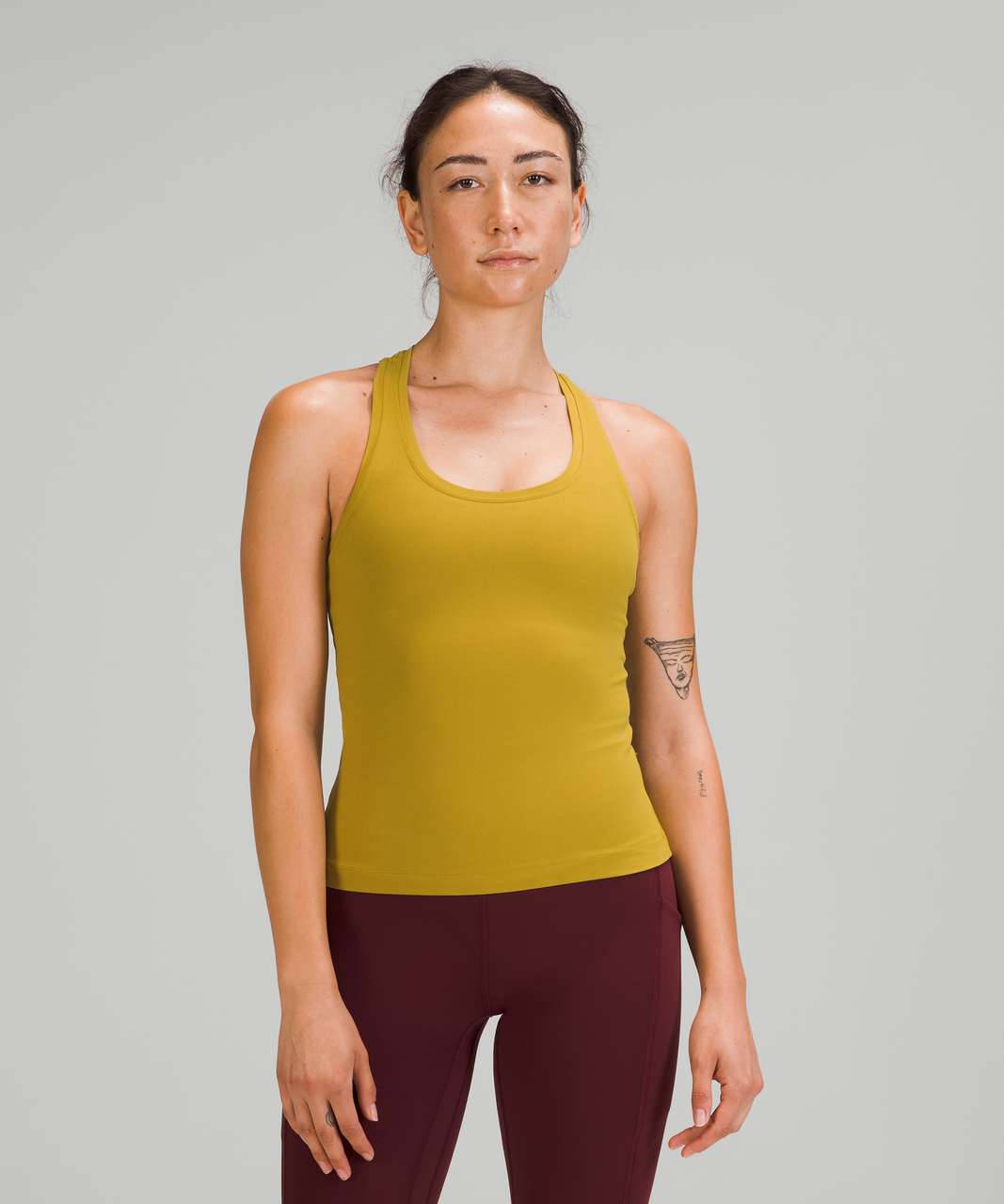 Lululemon Cool Racerback Tank Top Shorter Length - Auric Gold