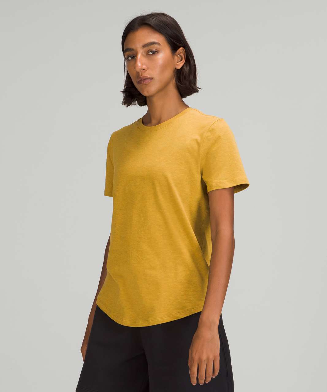 Lululemon Love Crew Short Sleeve T-Shirt - Heathered Auric Gold