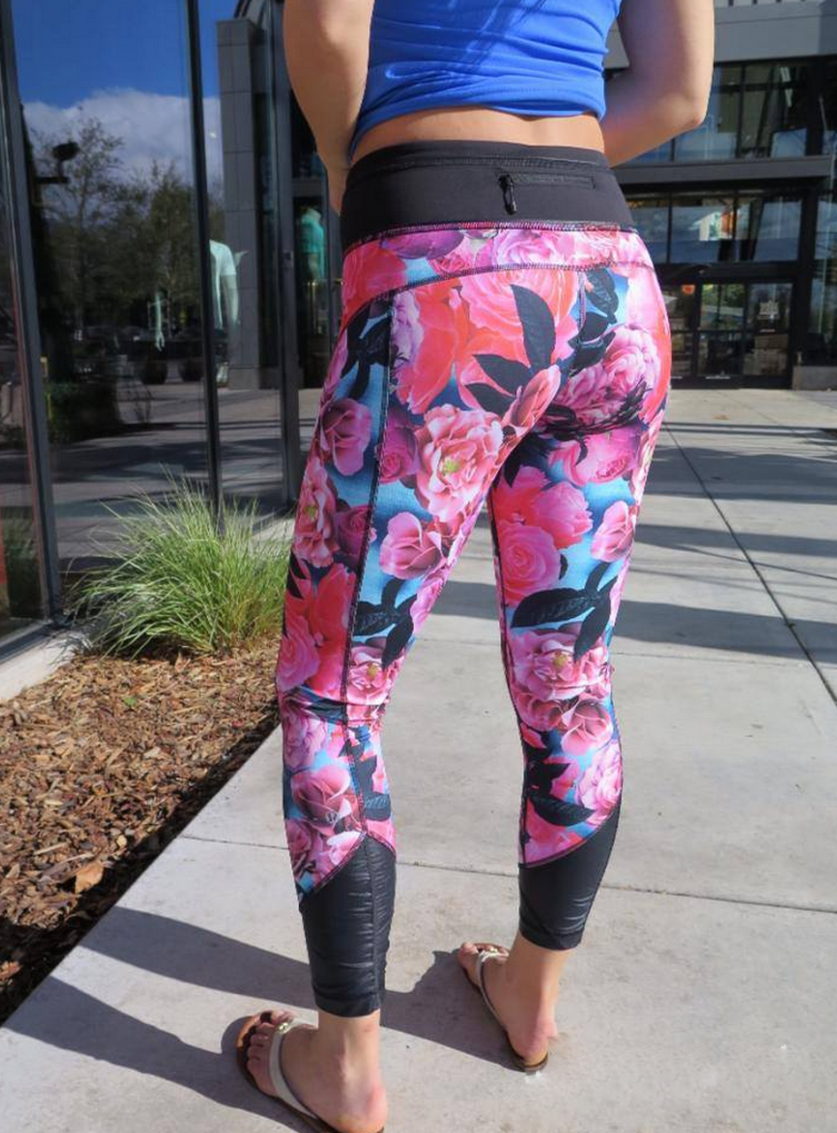 Lululemon Pace Queen Tight - Secret Garden / Black